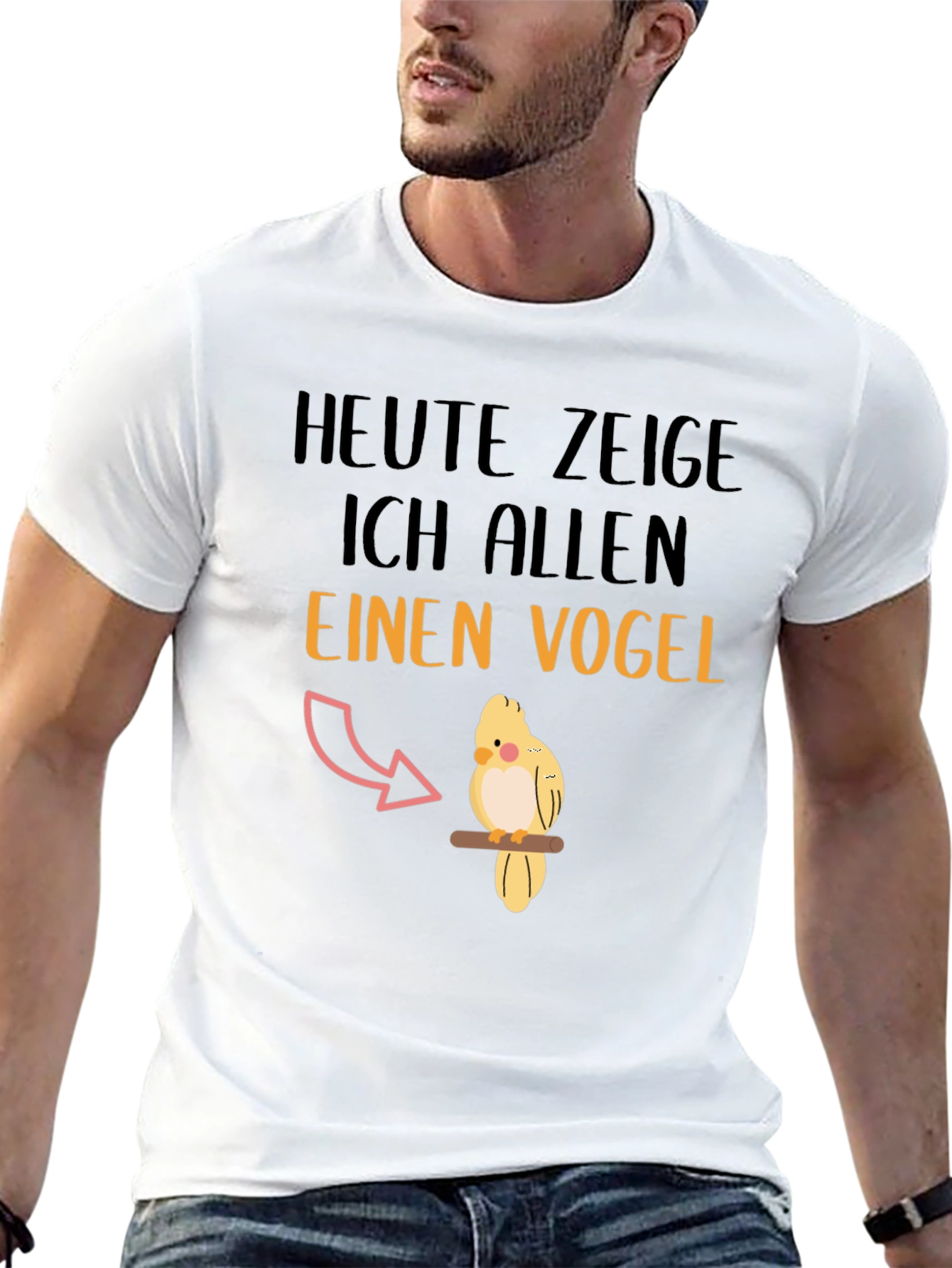 Funny Heute zeige ich allen einen Vogel T-Shirt