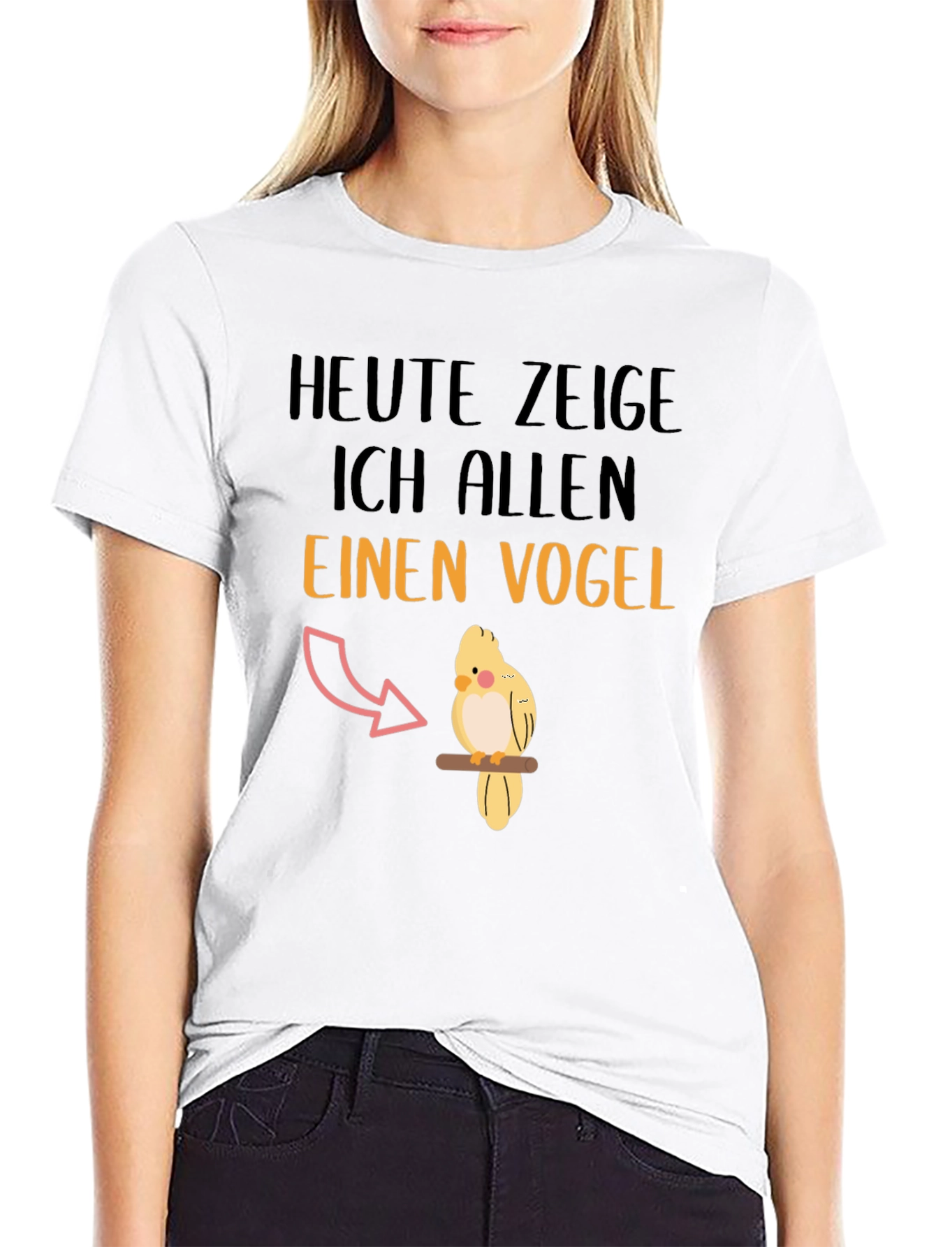 Funny Heute zeige ich allen einen Vogel T-Shirt