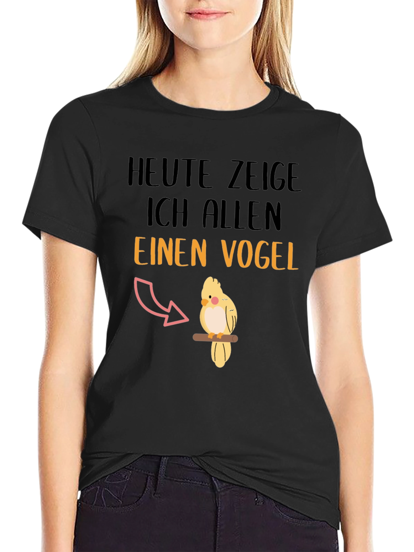 Funny Heute zeige ich allen einen Vogel T-Shirt