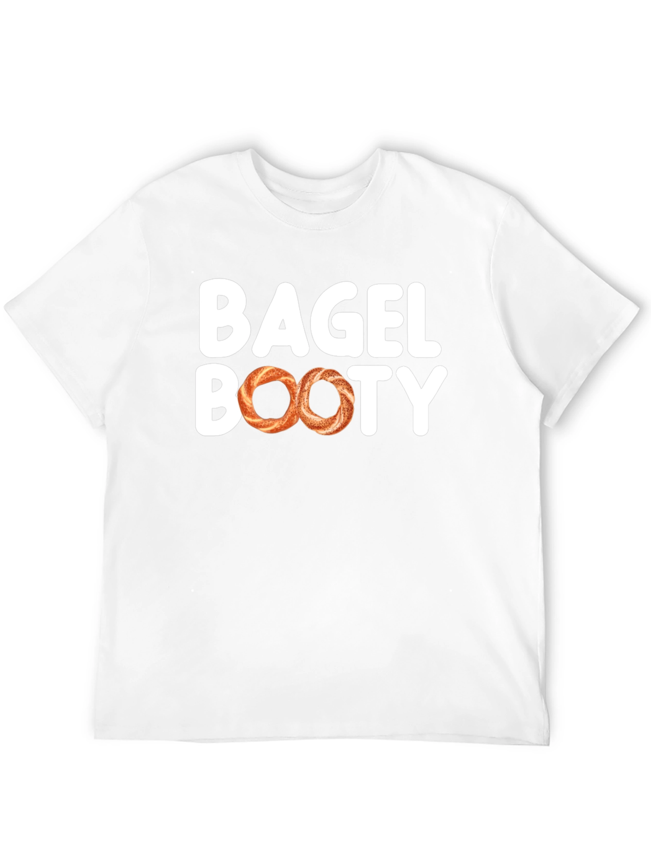 Bagel Booty Black Cotton T-Shirt