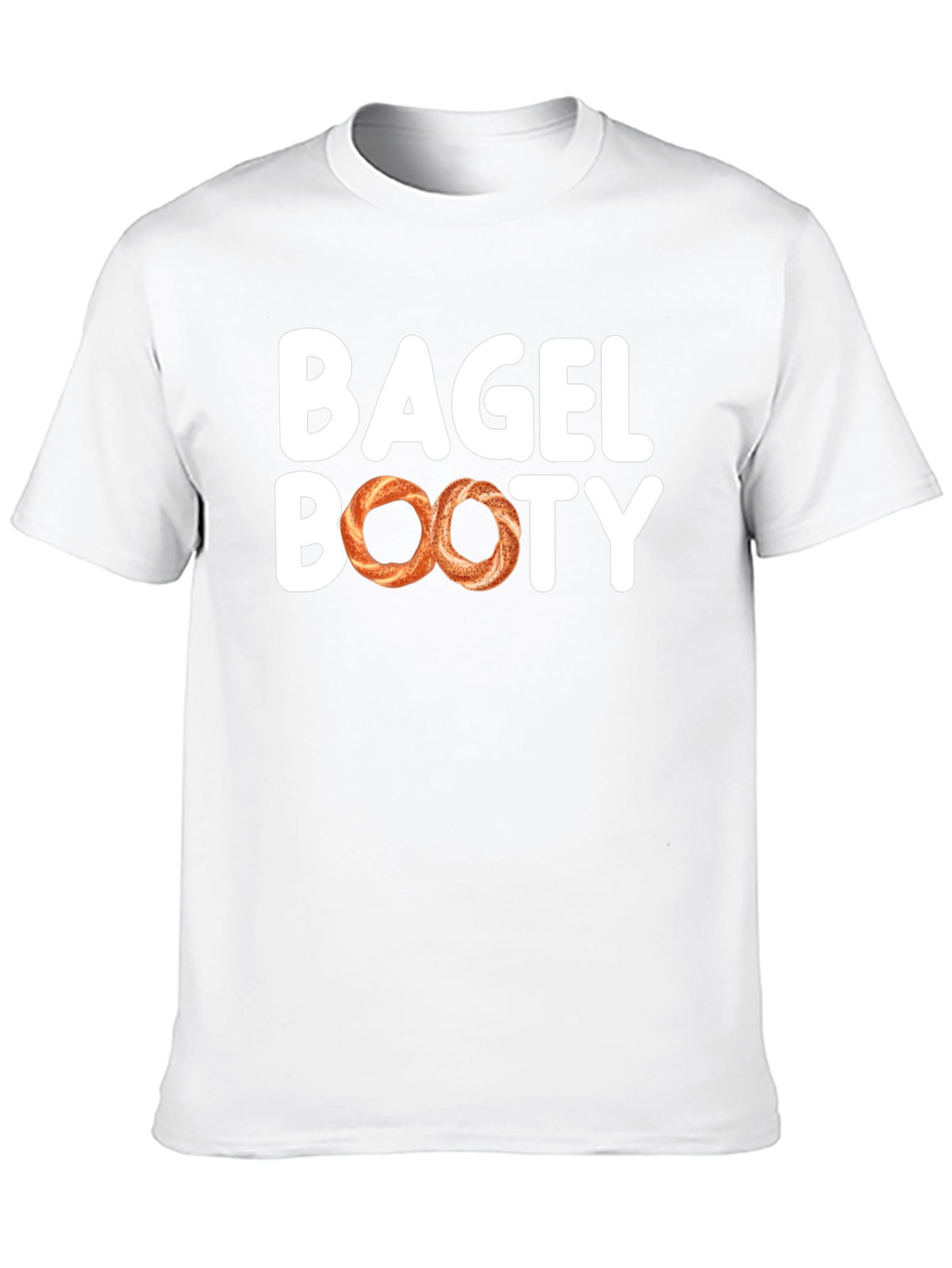 Bagel Booty Black Cotton T-Shirt