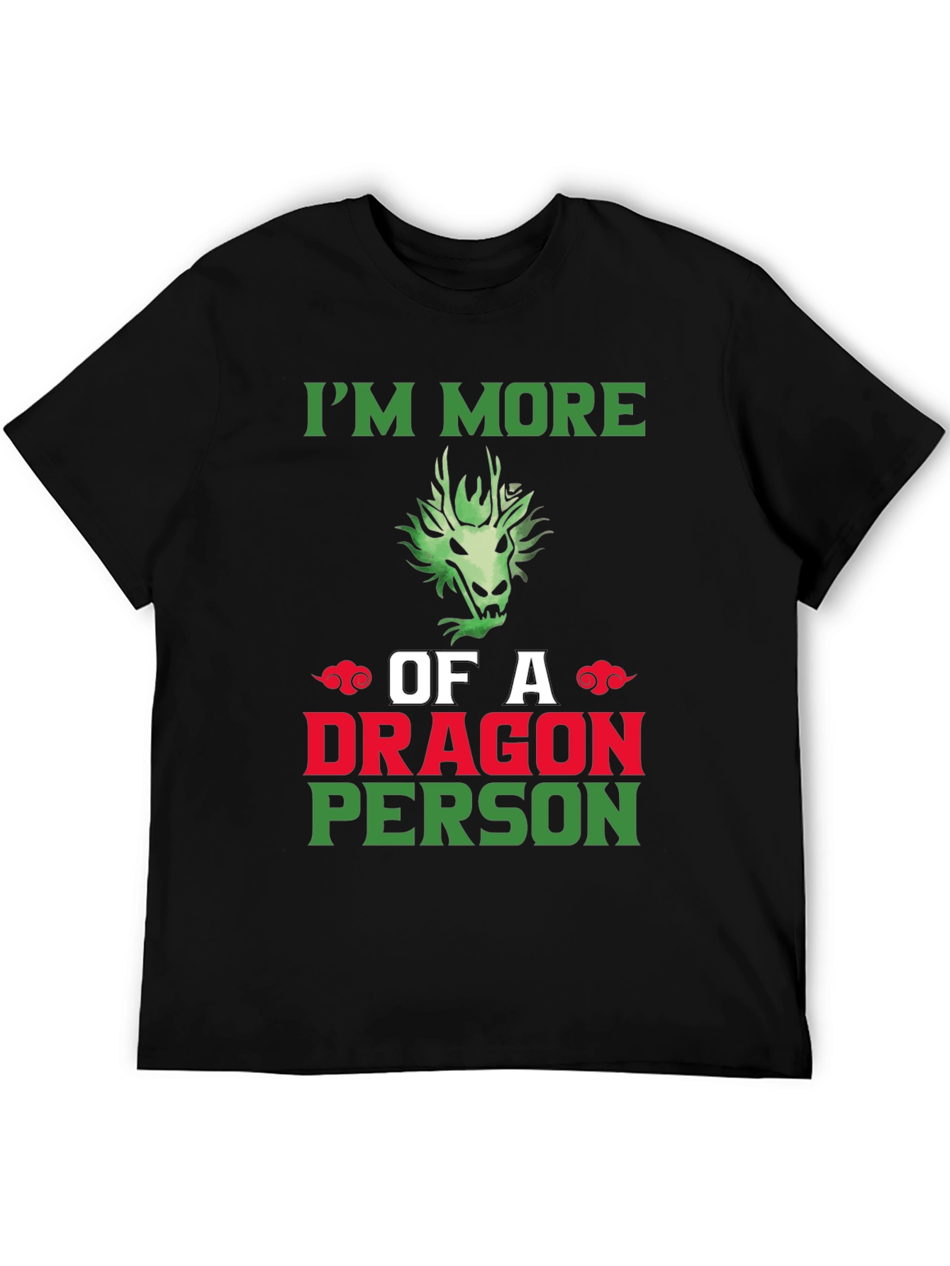Dragon Person Graphic Tee - Black T-Shirt