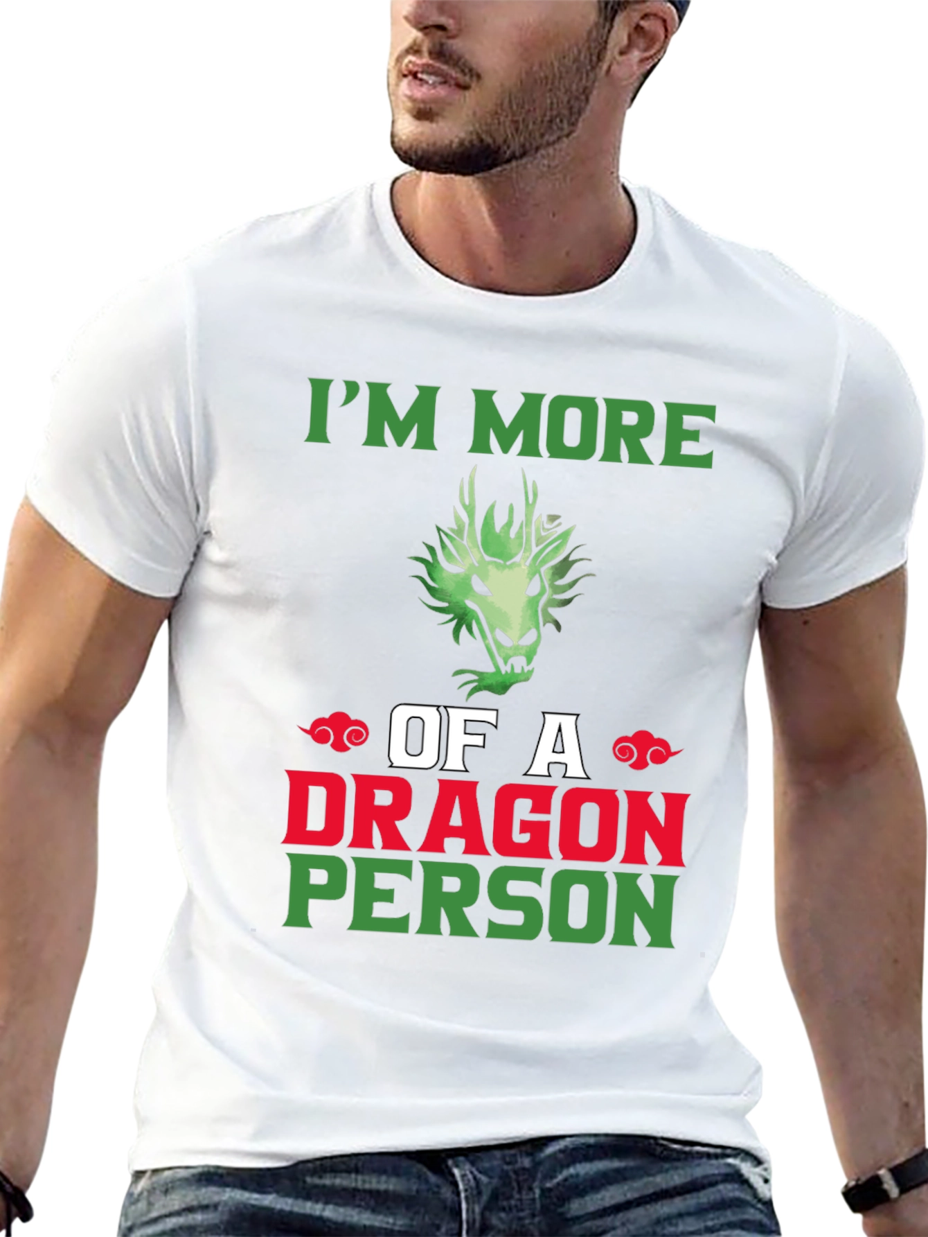 Dragon Person Graphic Tee - Black T-Shirt