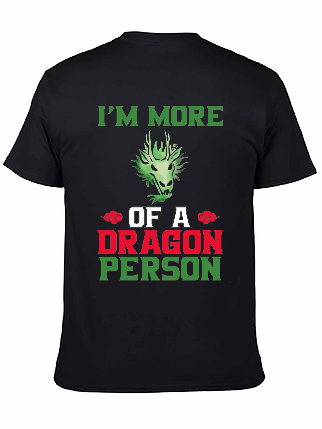Dragon Person Graphic Tee - Black T-Shirt