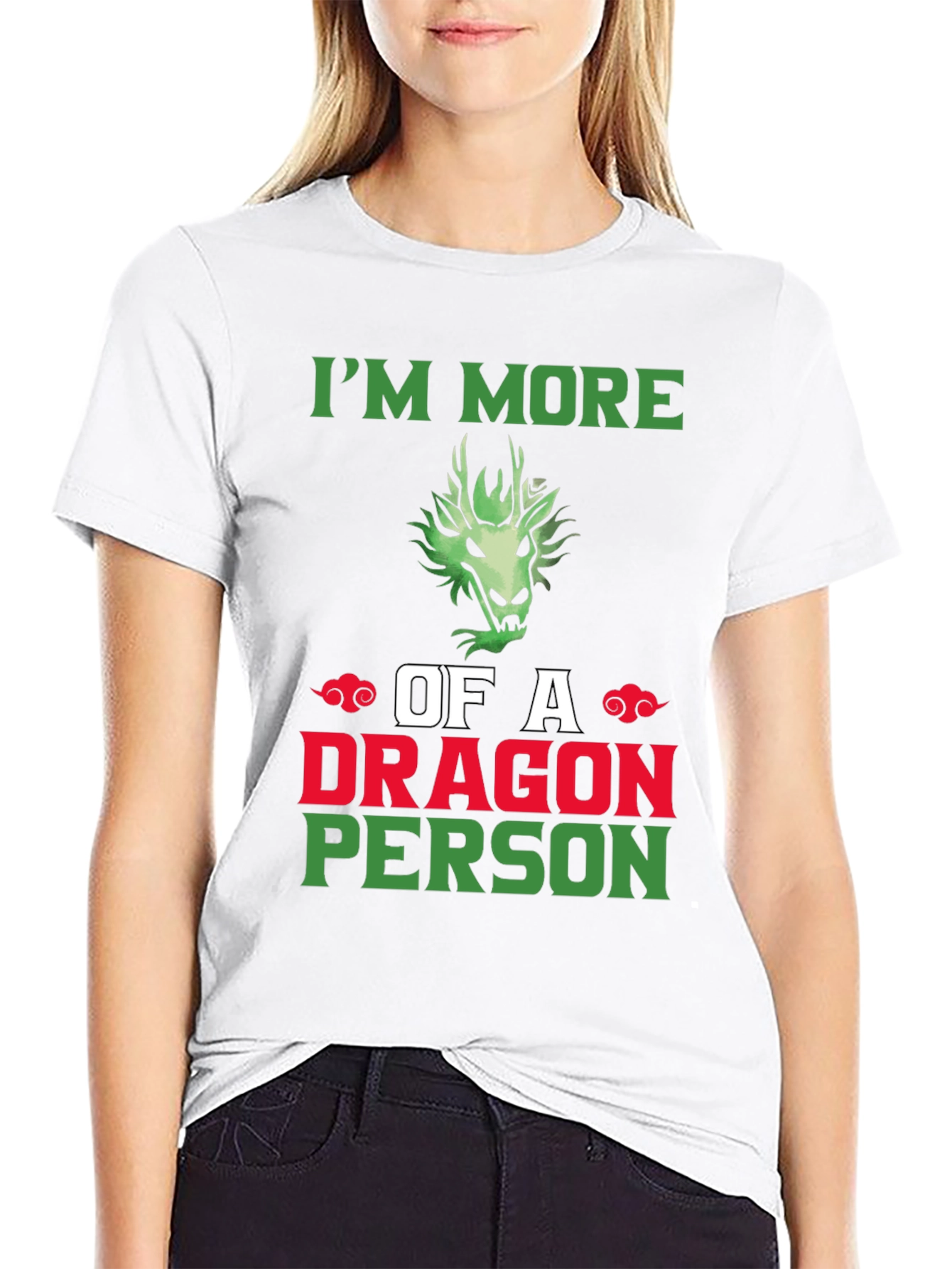 Dragon Person Graphic Tee - Black T-Shirt