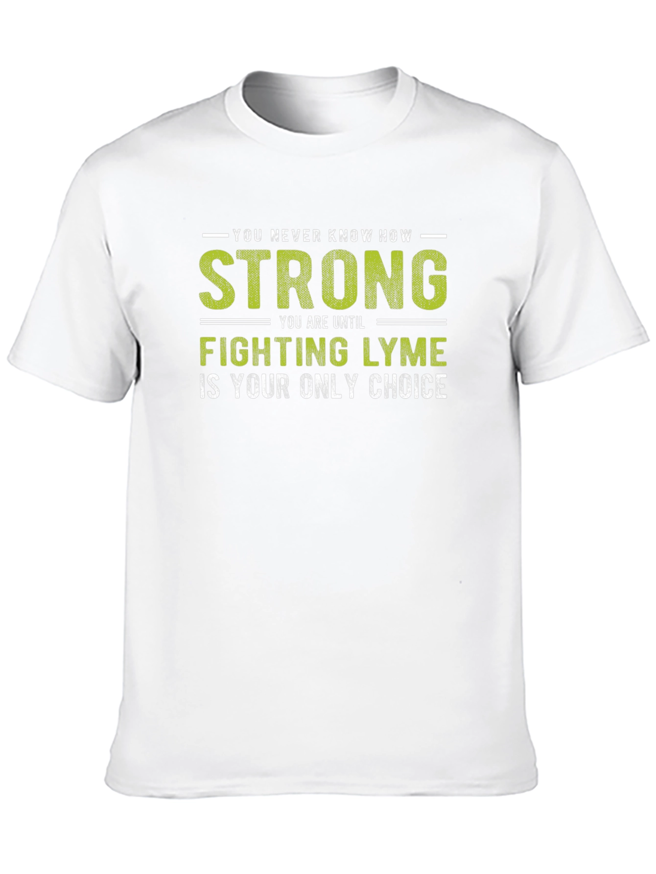 Lyme Disease Awareness T-Shirt - Strong Fighter Tee