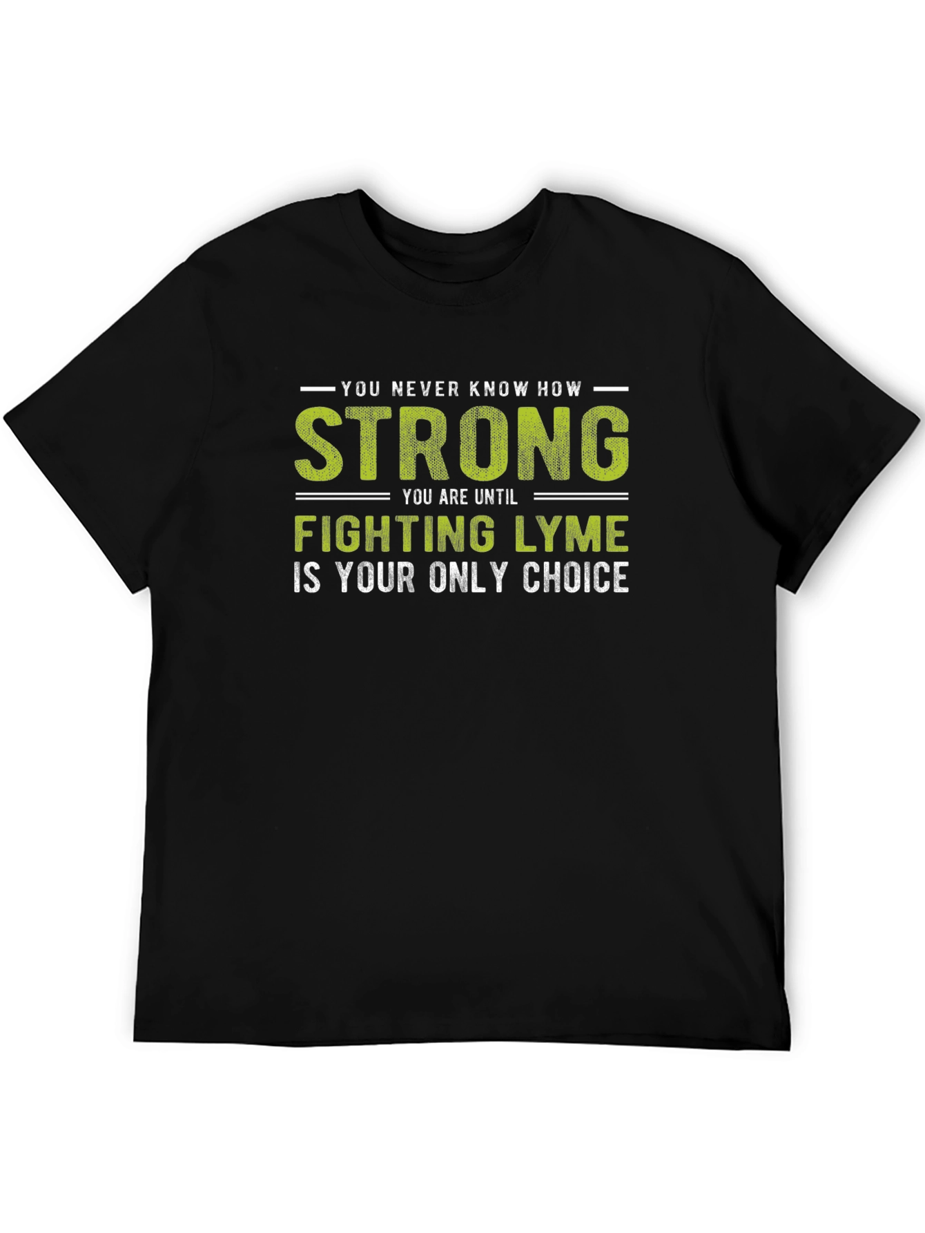 Lyme Disease Awareness T-Shirt - Strong Fighter Tee