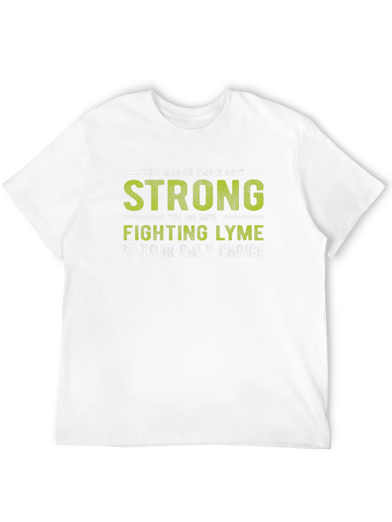 Lyme Disease Awareness T-Shirt - Strong Fighter Tee