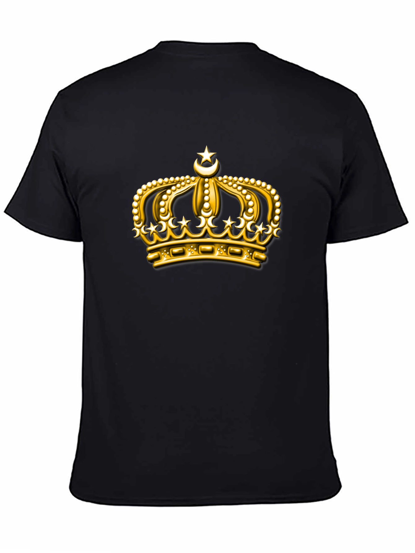 Gold Crown Graphic Black T-Shirt