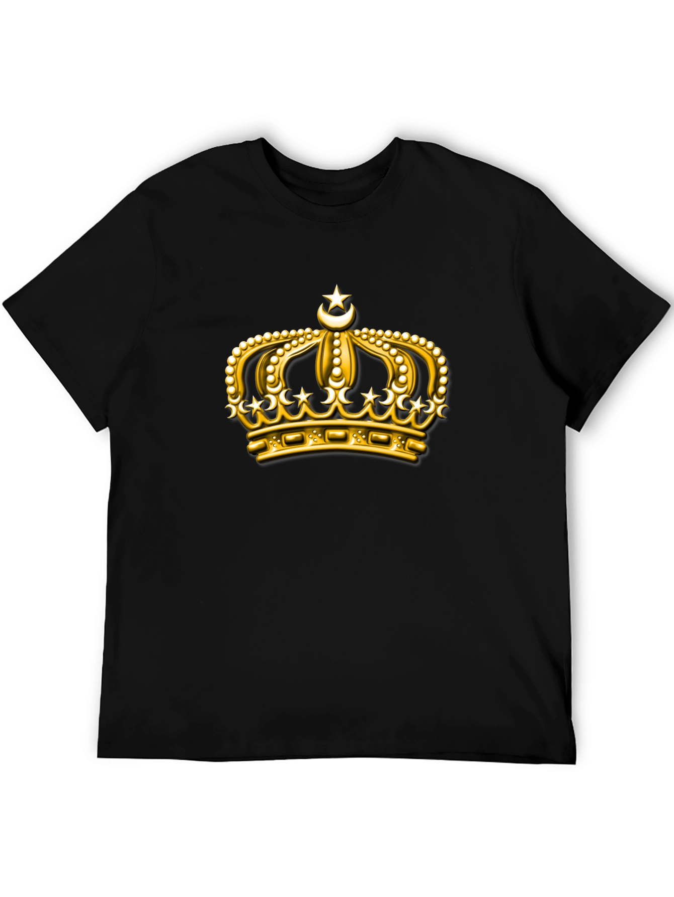 Gold Crown Graphic Black T-Shirt
