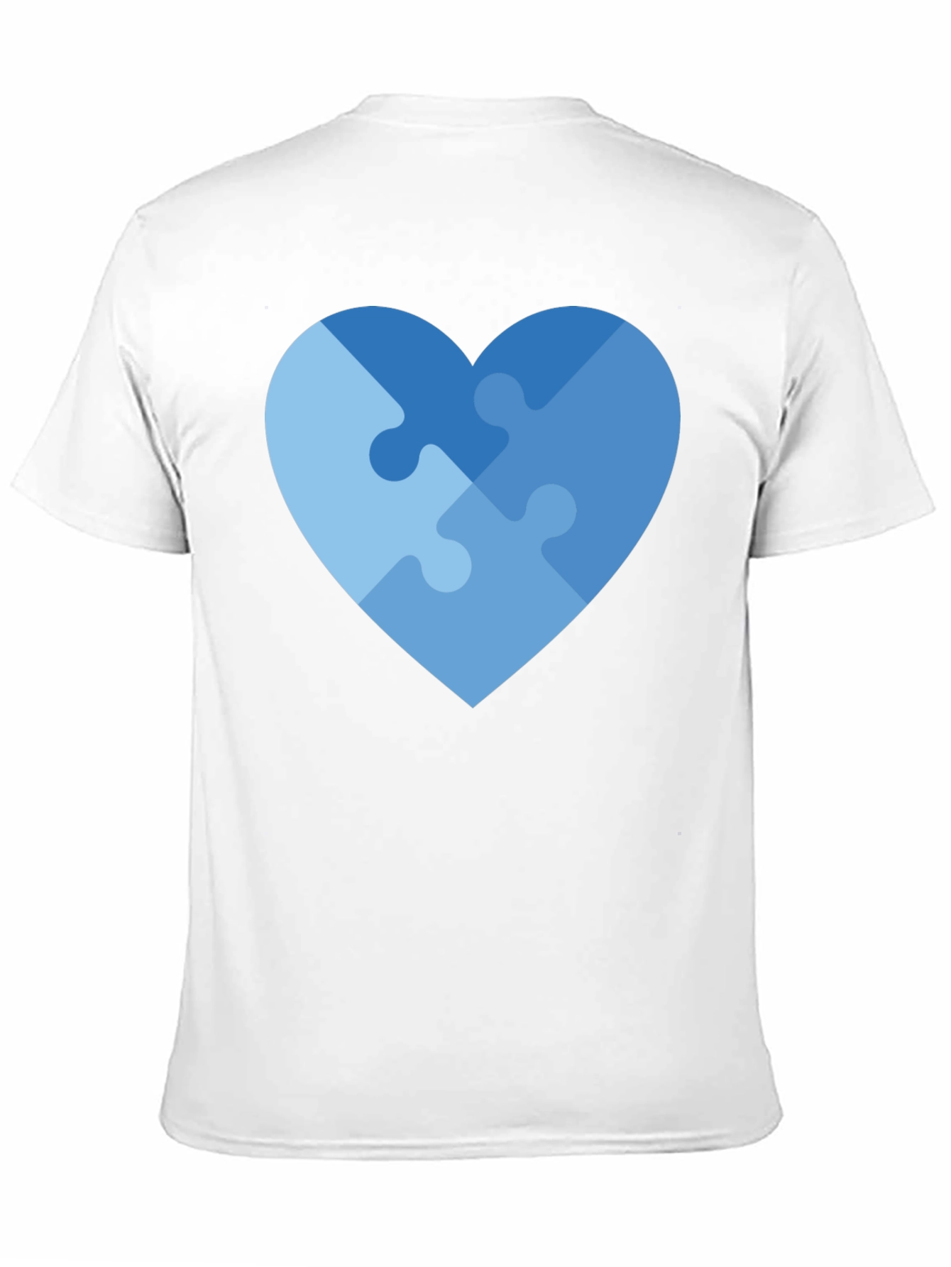 Heart Puzzle Piece Graphic T-Shirt - Autism Awareness
