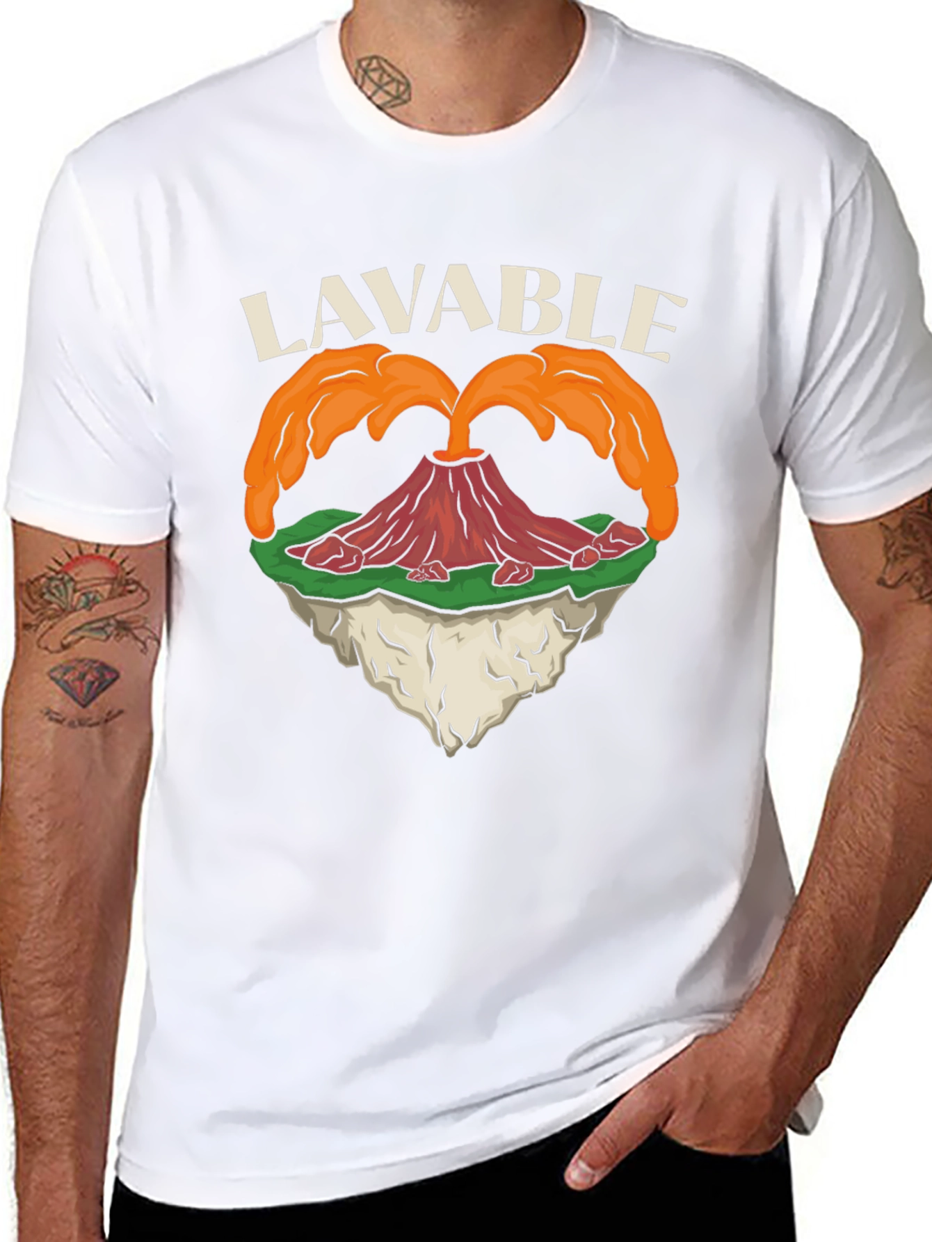 LAVABLE Volcano Graphic T-Shirt
