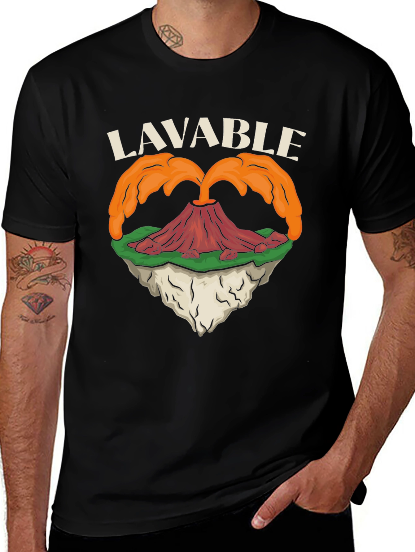LAVABLE Volcano Graphic T-Shirt