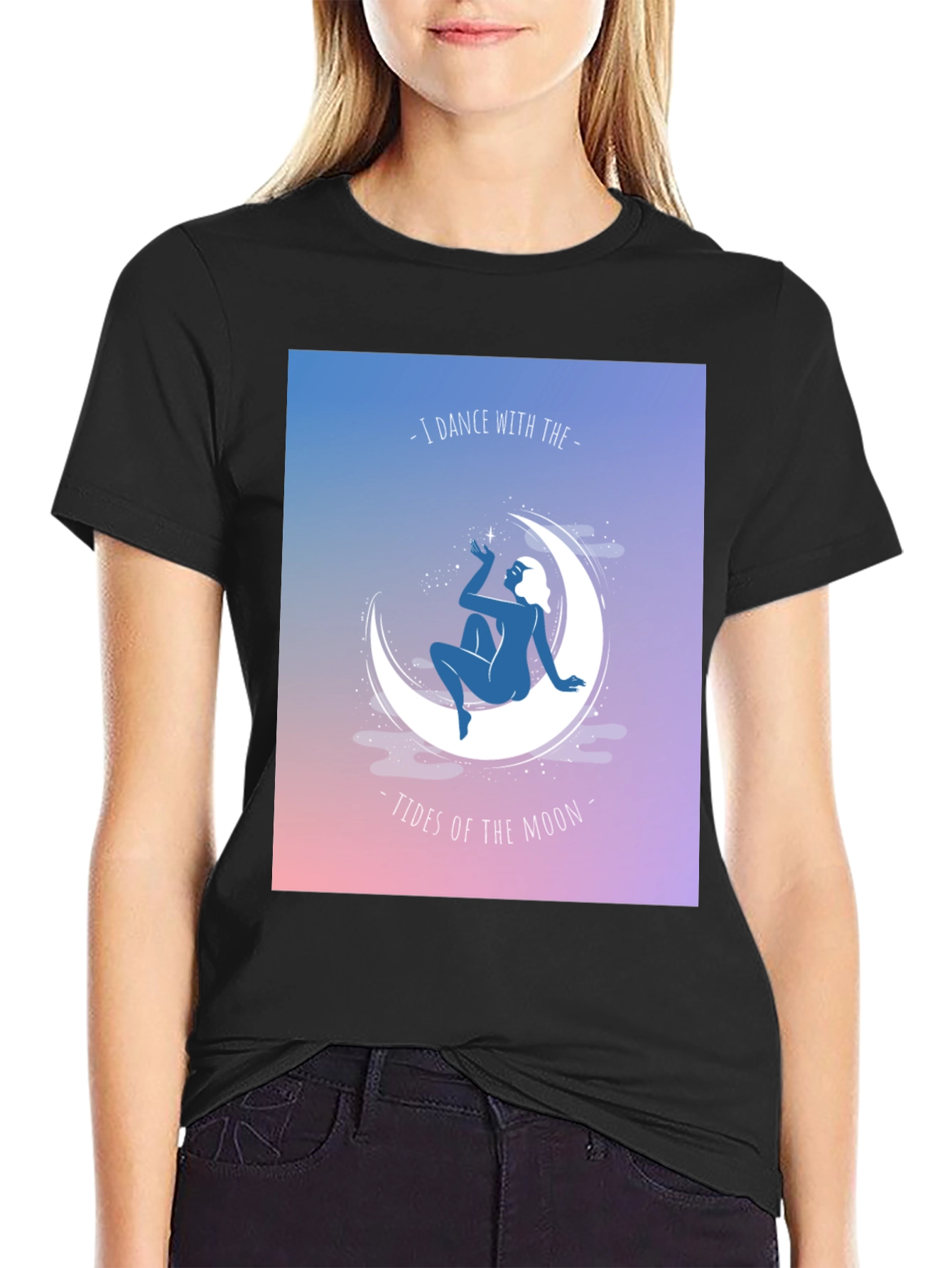 Moon Tides Graphic T-Shirt - Dance with the Moon