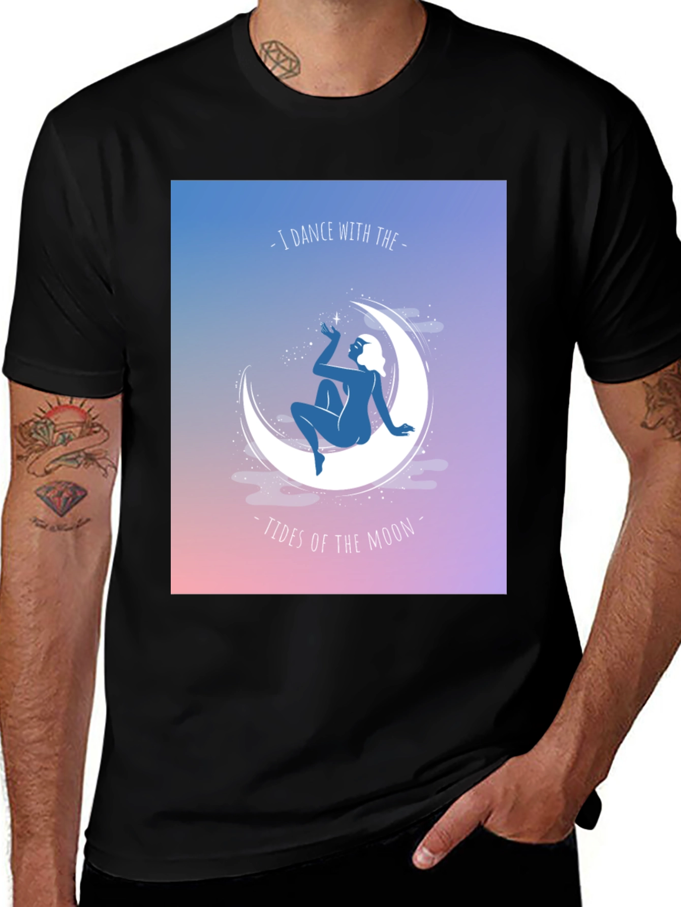 Moon Tides Graphic T-Shirt - Dance with the Moon