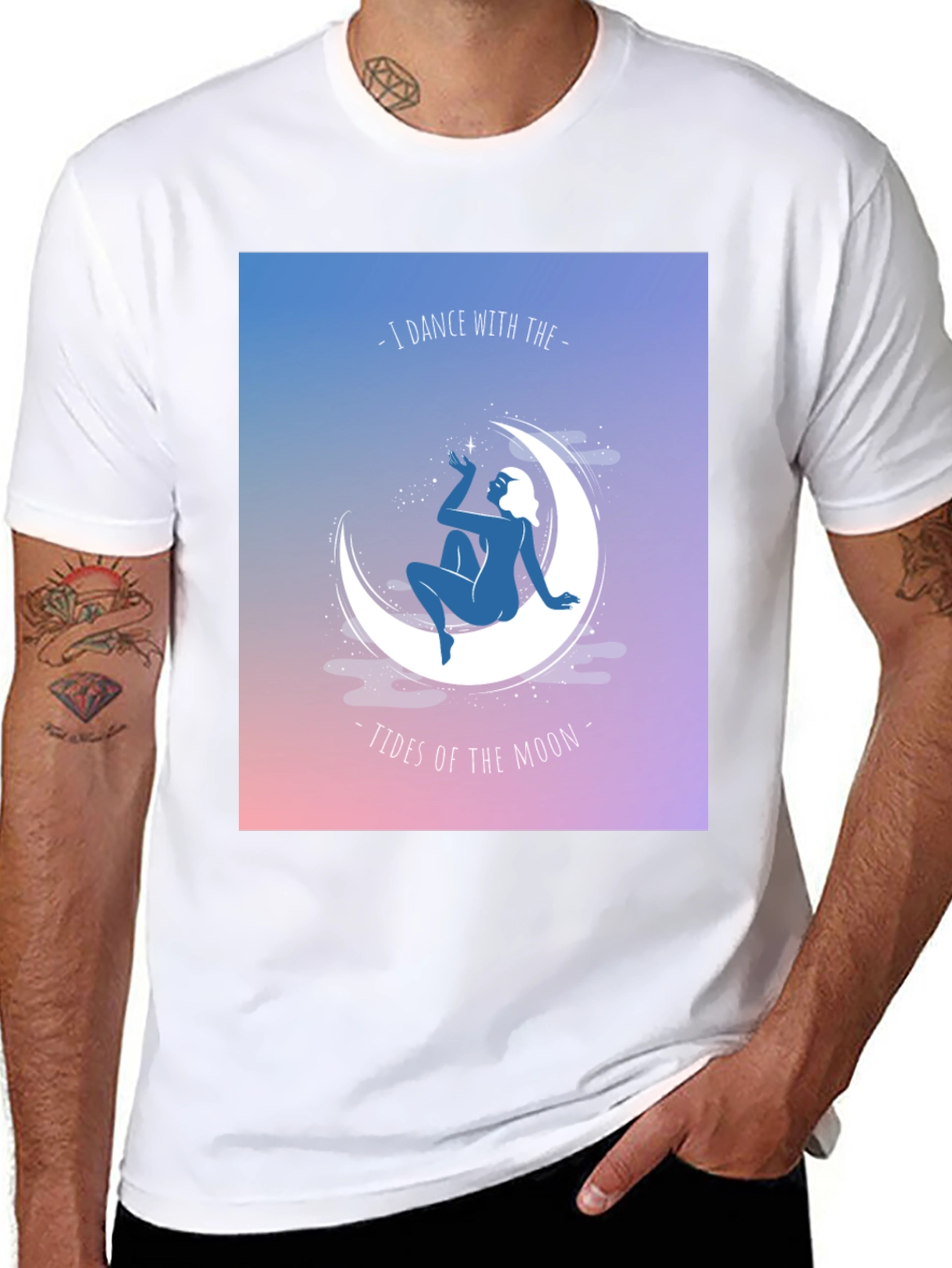 Moon Tides Graphic T-Shirt - Dance with the Moon