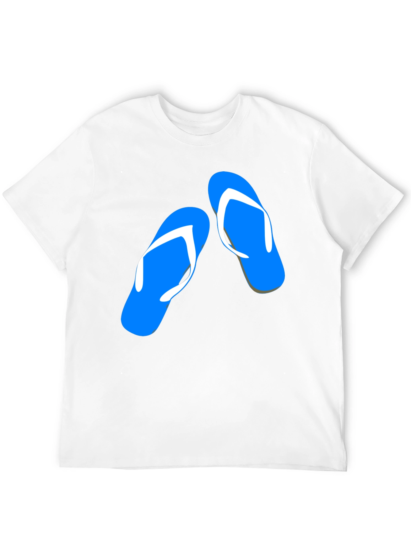 Summer Flip Flop Graphic Tee - Black Cotton T-Shirt