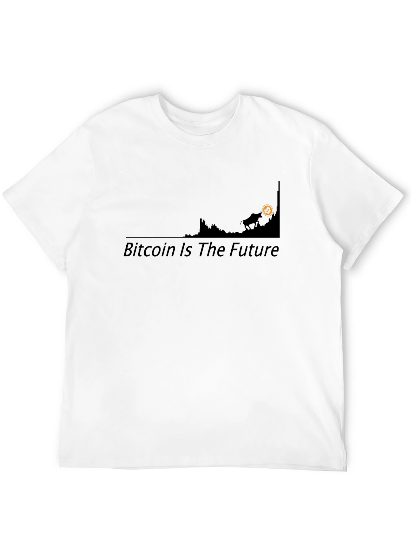 Bitcoin is the Future Black Graphic Tee