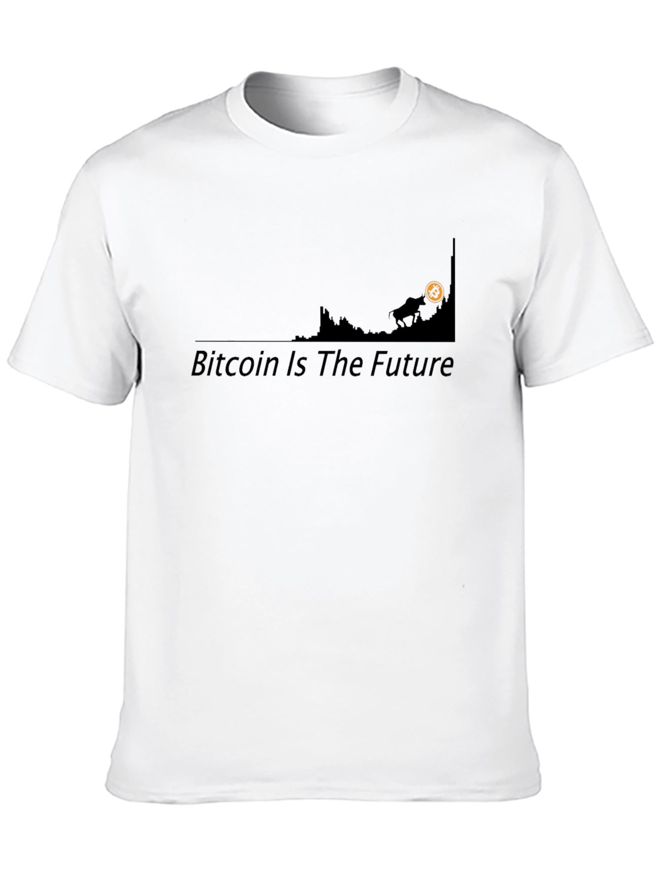 Bitcoin is the Future Black Graphic Tee