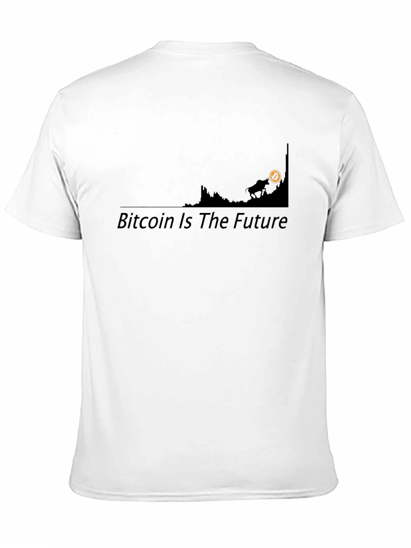 Bitcoin is the Future Black Graphic Tee