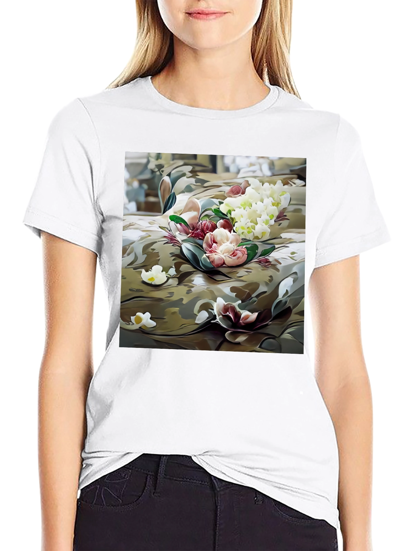 Floral Camo Graphic Tee