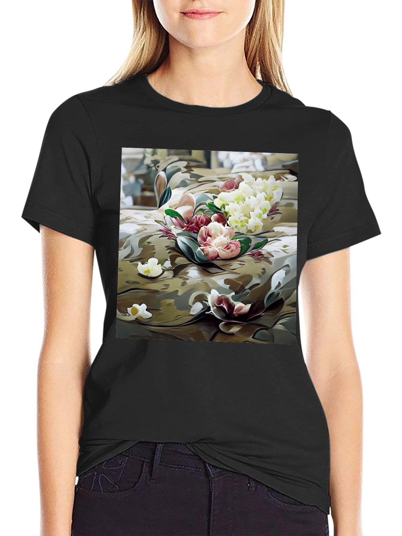 Floral Camo Graphic Tee