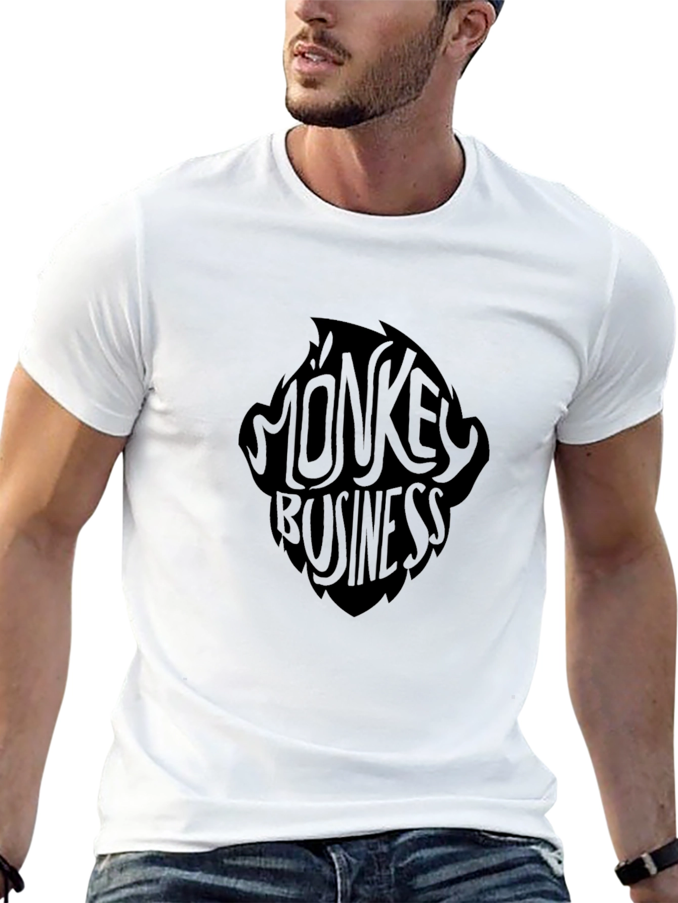 Monkey Business Graphic Print T-Shirt