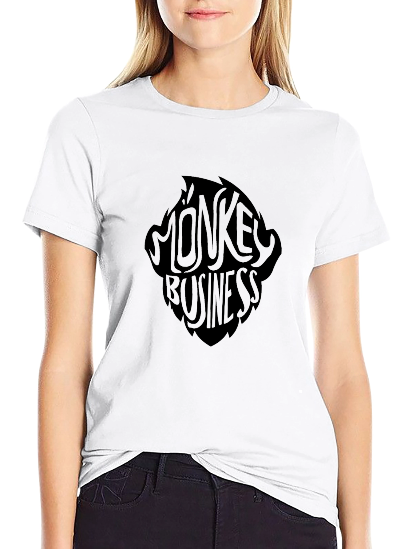Monkey Business Graphic Print T-Shirt