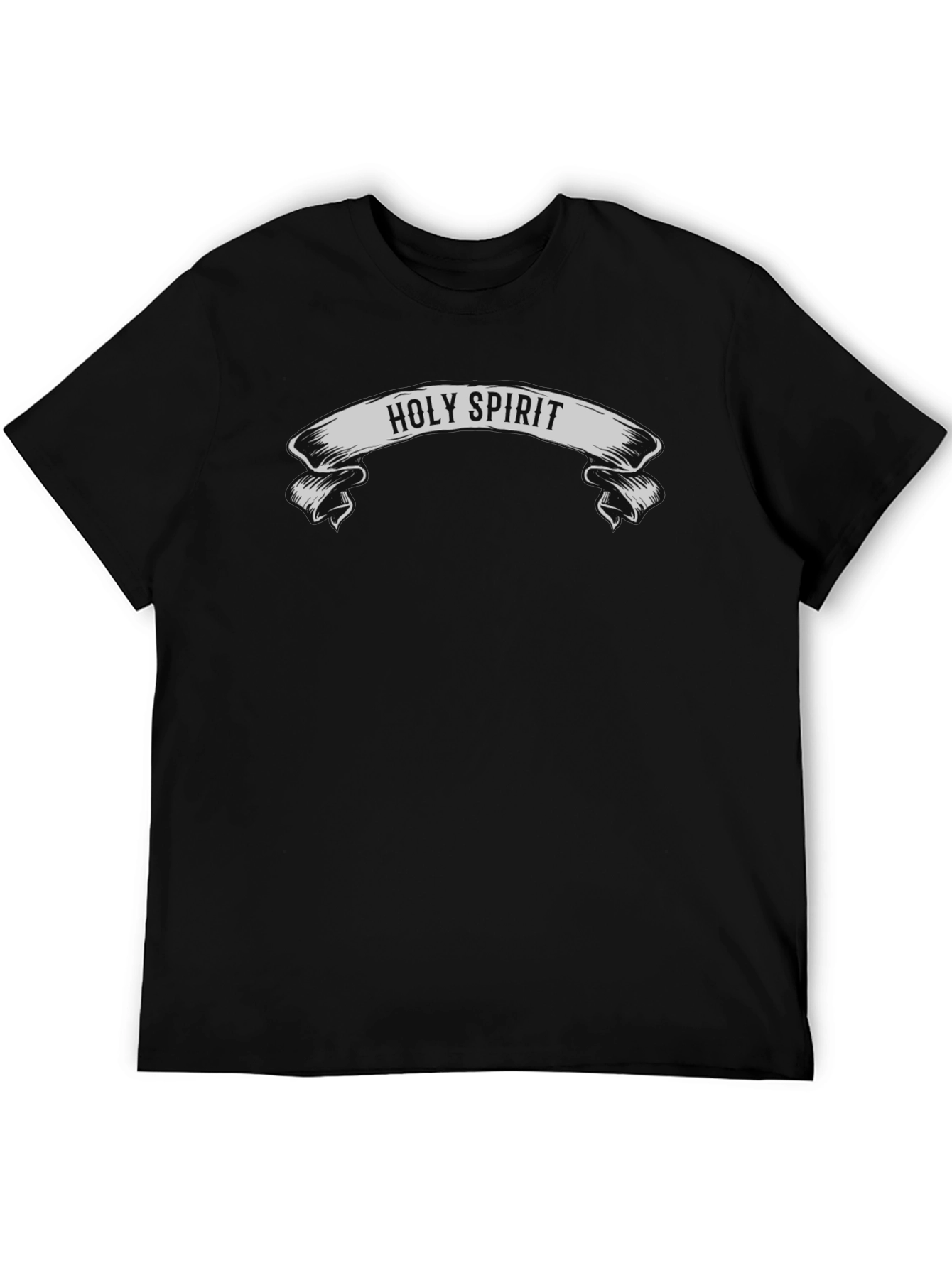 Holy Spirit Graphic Tee - Black Cotton T-Shirt