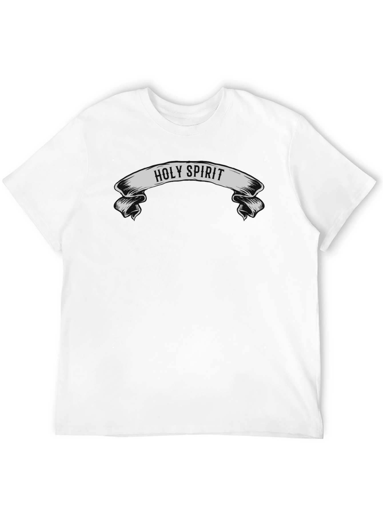 Holy Spirit Graphic Tee - Black Cotton T-Shirt