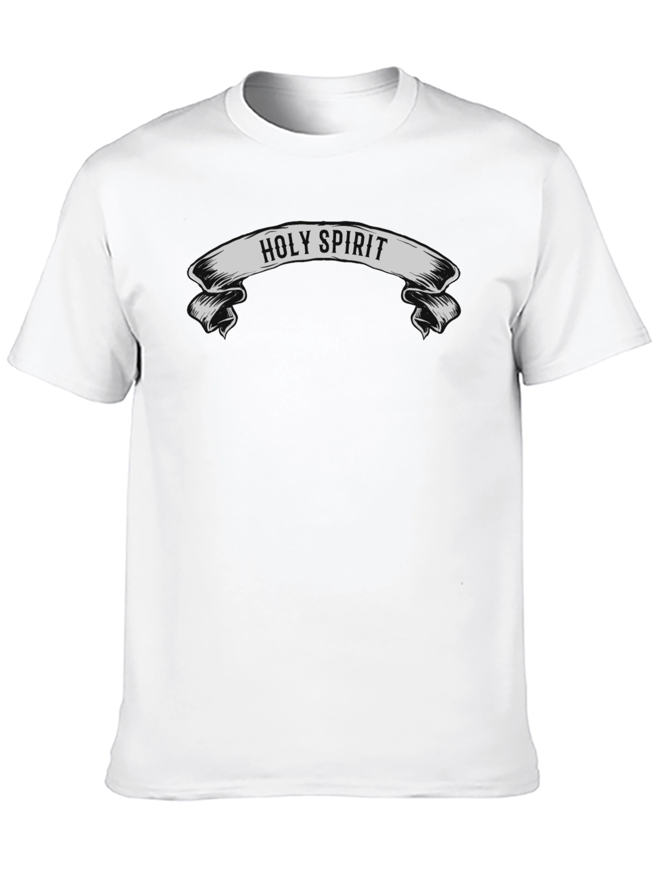Holy Spirit Graphic Tee - Black Cotton T-Shirt