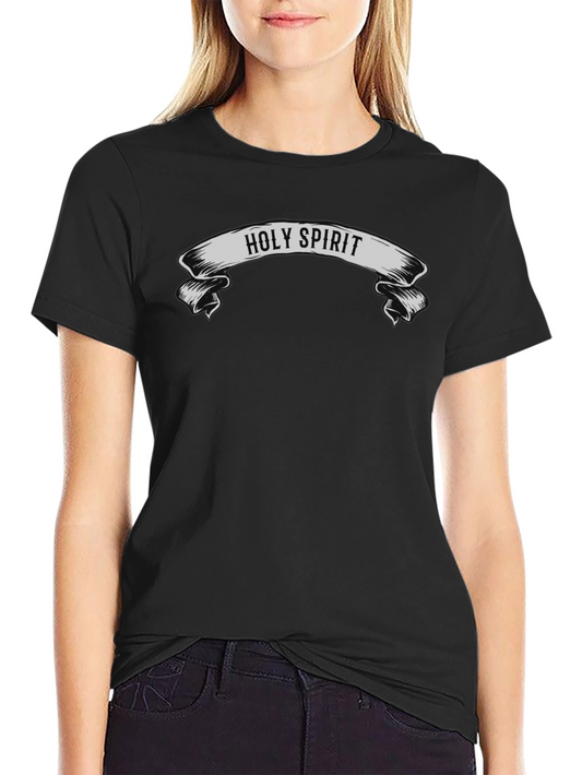 Holy Spirit Graphic Tee - Black Cotton T-Shirt