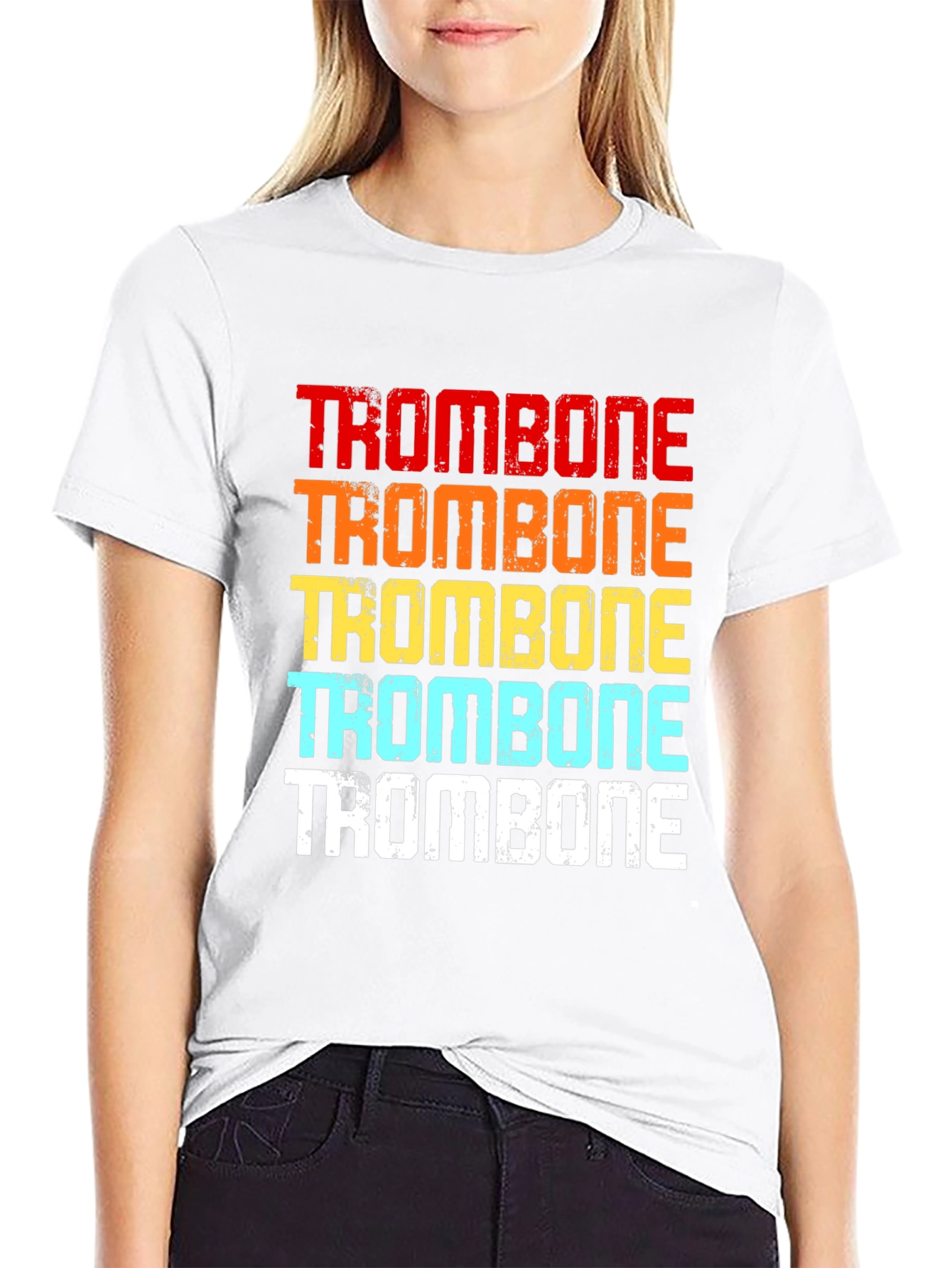 Retro Trombone Player Graphic Tee