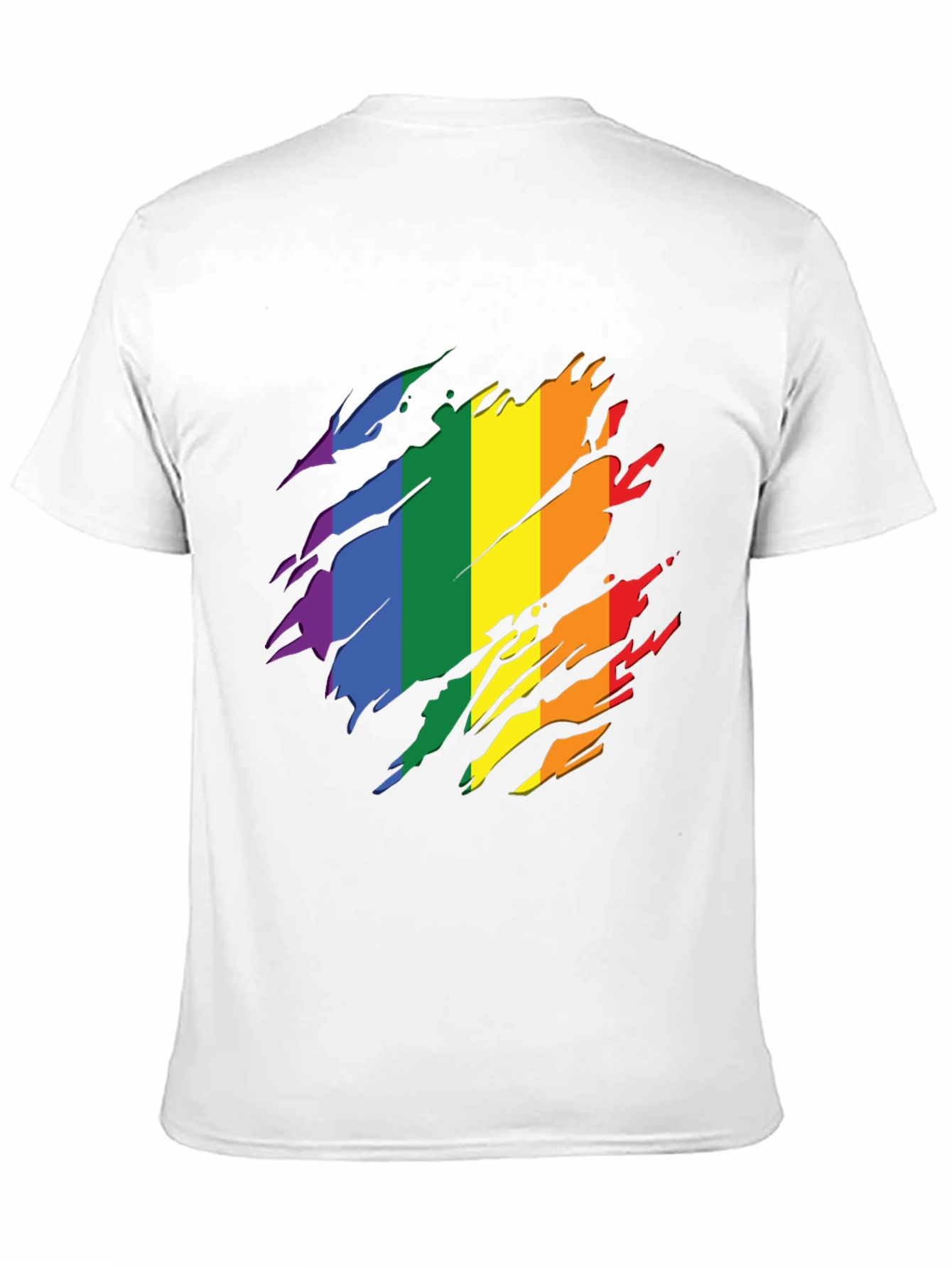 Pride Rainbow Graphic Tee - Stylish Black T-Shirt