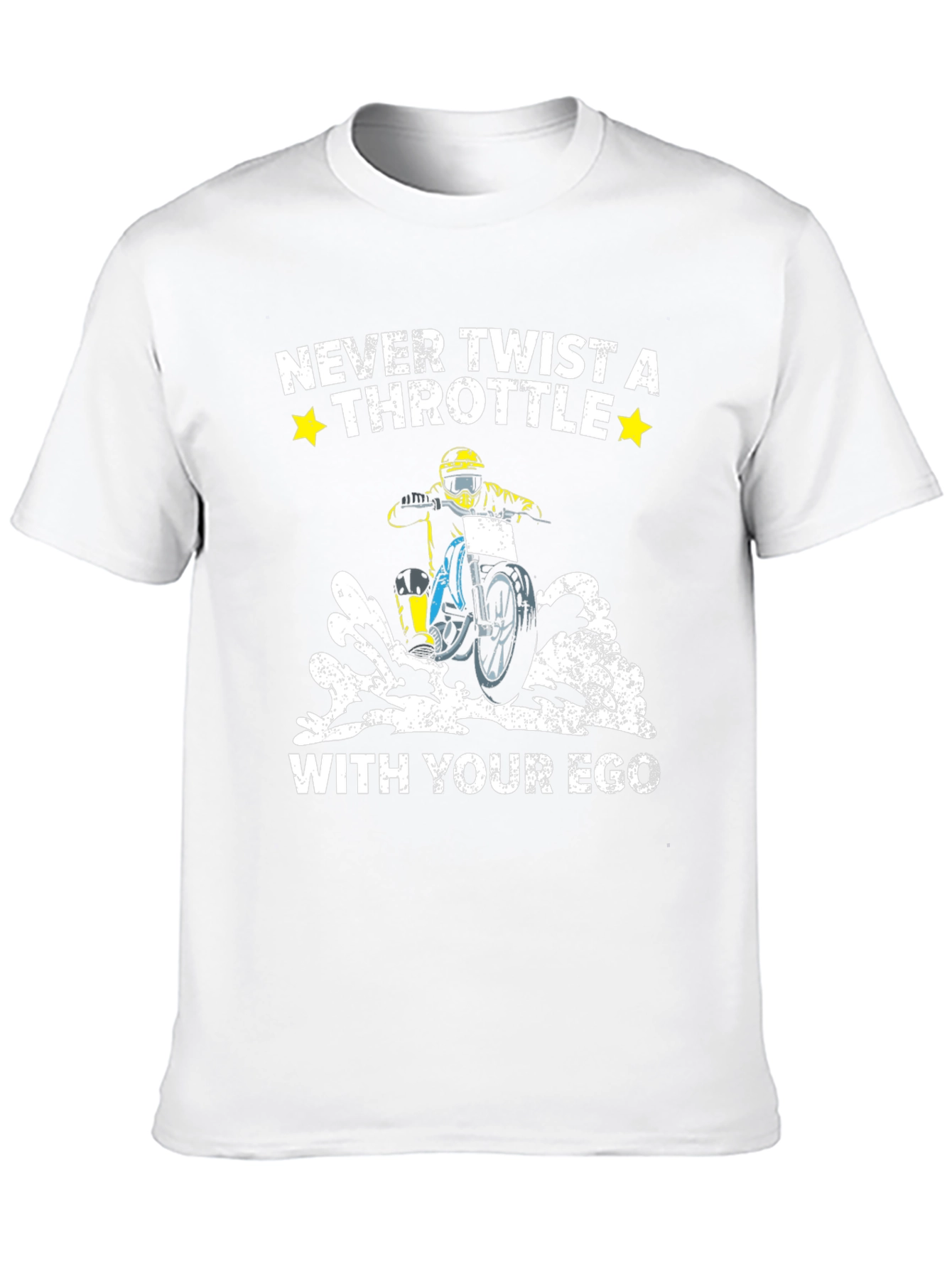 Never Twist a Throttle With Your Ego Black T-Shirt