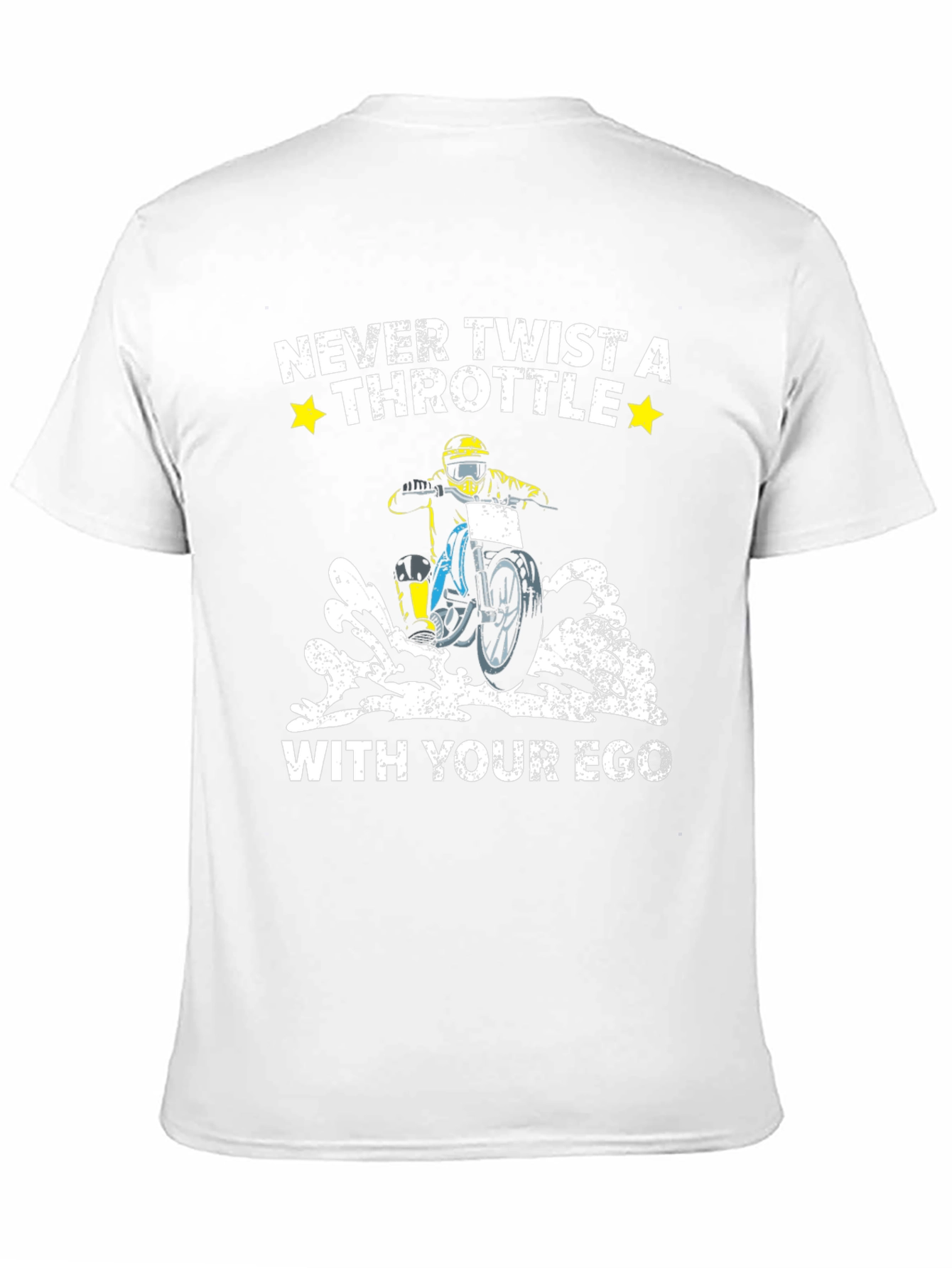 Never Twist a Throttle With Your Ego Black T-Shirt