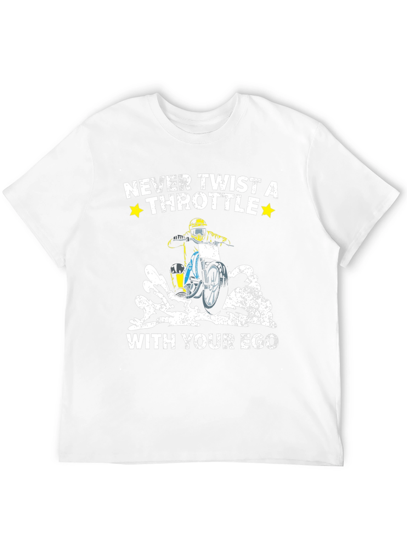 Never Twist a Throttle With Your Ego Black T-Shirt