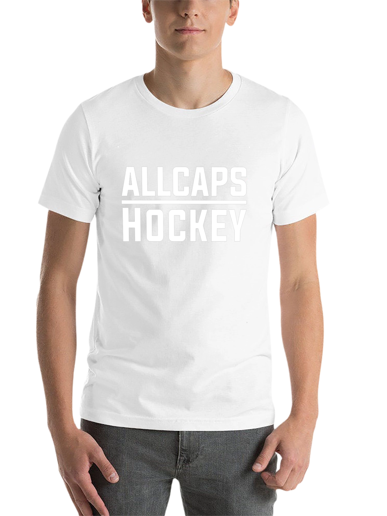 ALLCAPS Hockey Black T-Shirt