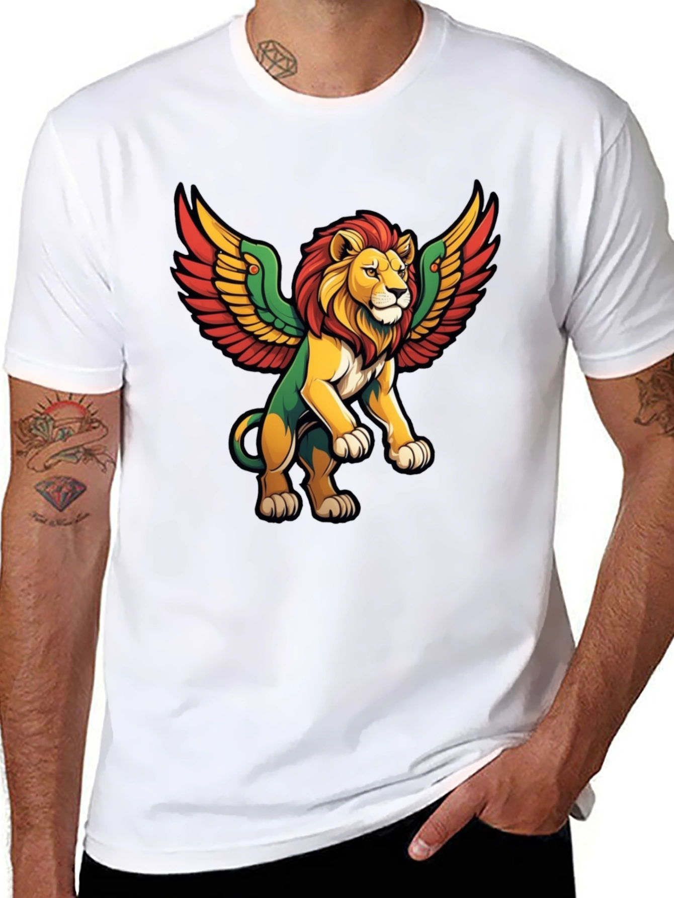 Winged Lion Graphic Tee