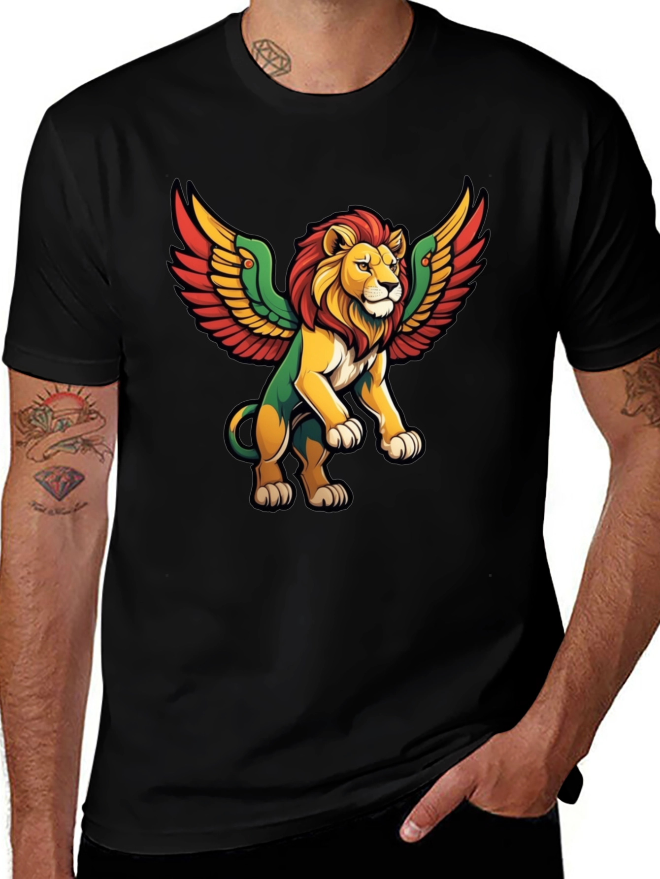Winged Lion Graphic Tee