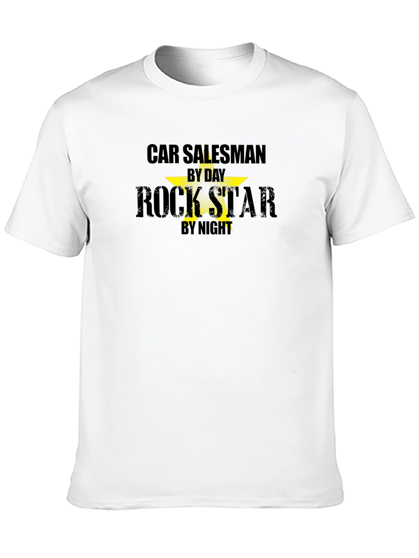 Car Salesman Rockstar T-Shirt: Day & Night