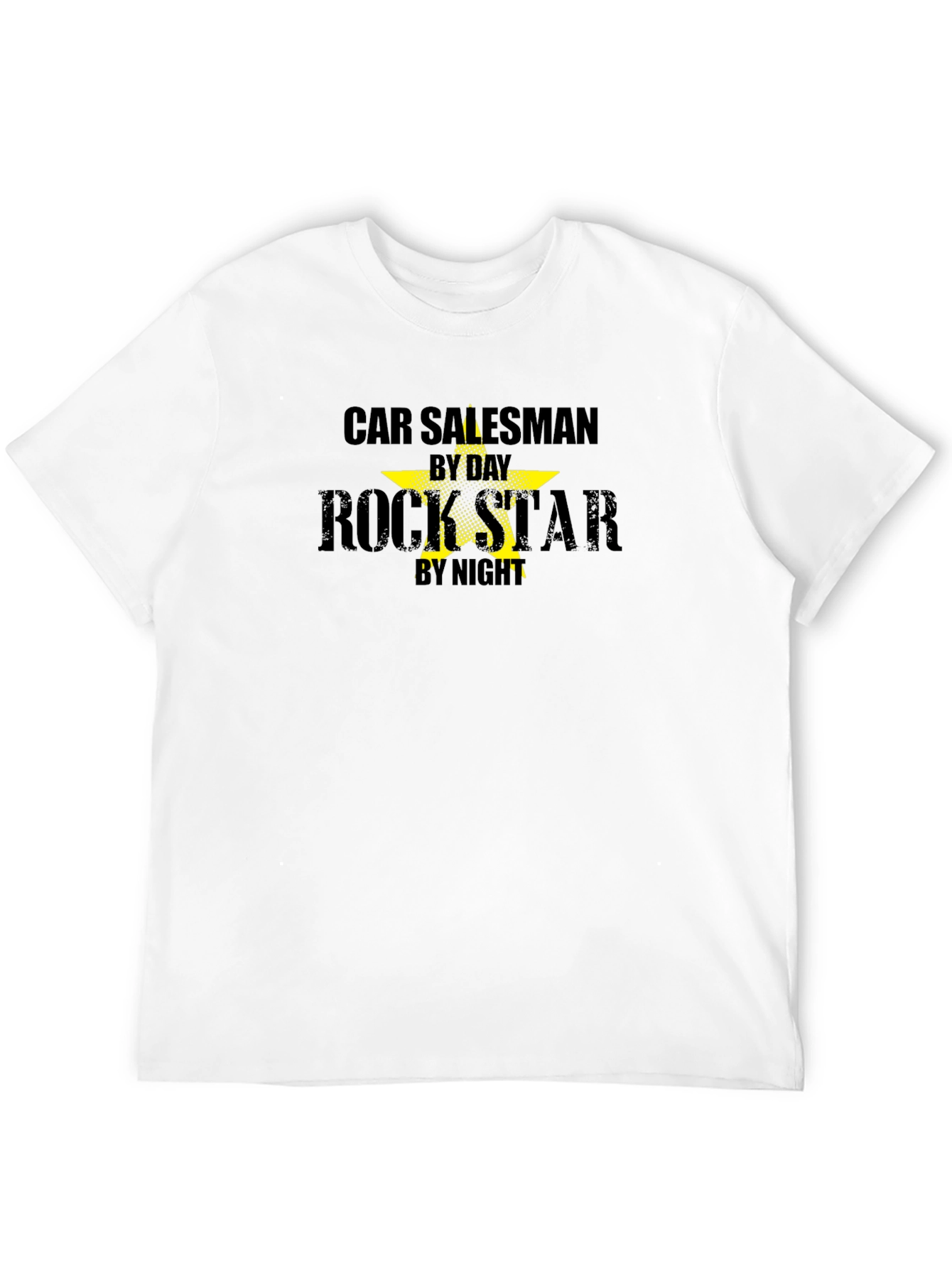 Car Salesman Rockstar T-Shirt: Day & Night