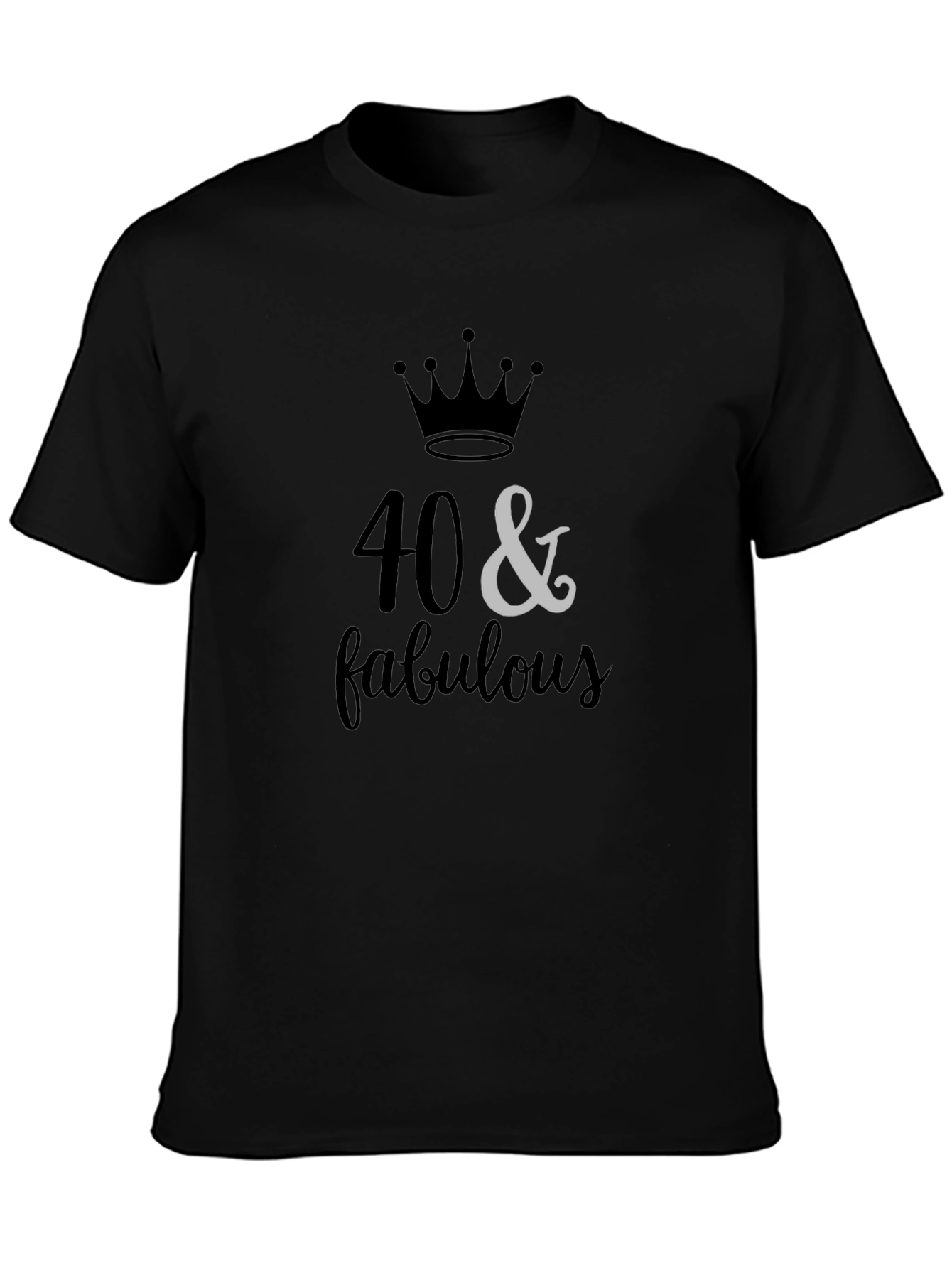 40 & Fabulous Birthday Graphic T-Shirt