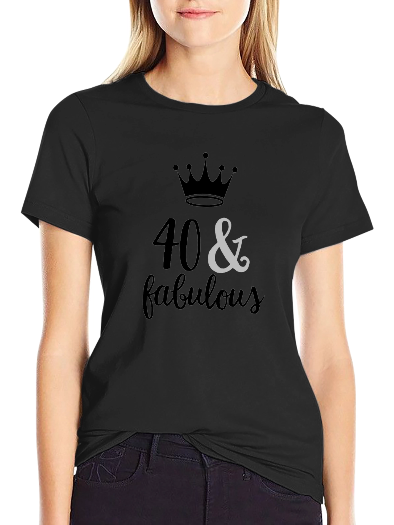 40 & Fabulous Birthday Graphic T-Shirt
