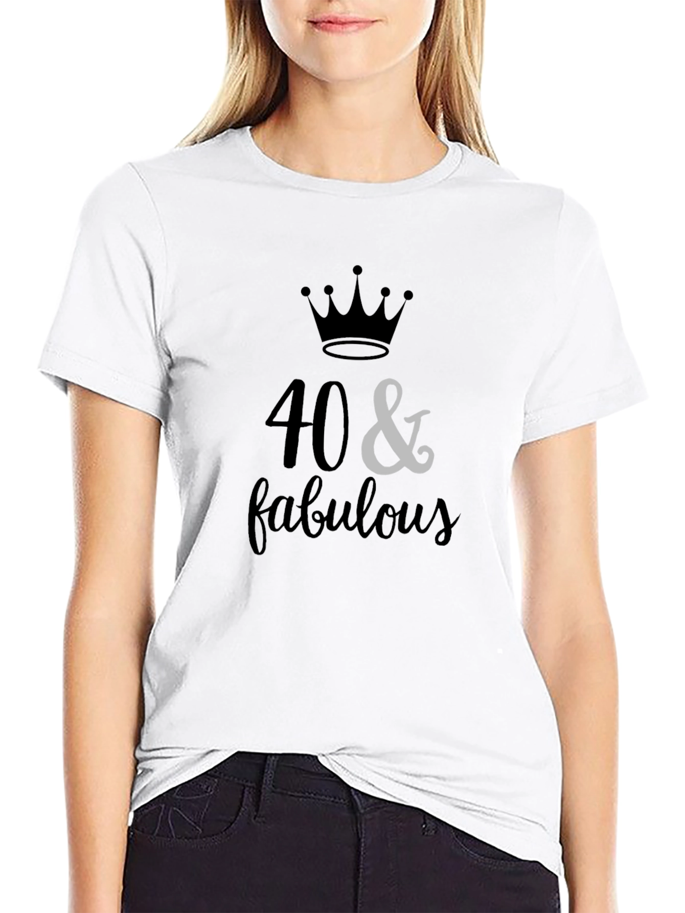 40 & Fabulous Birthday Graphic T-Shirt