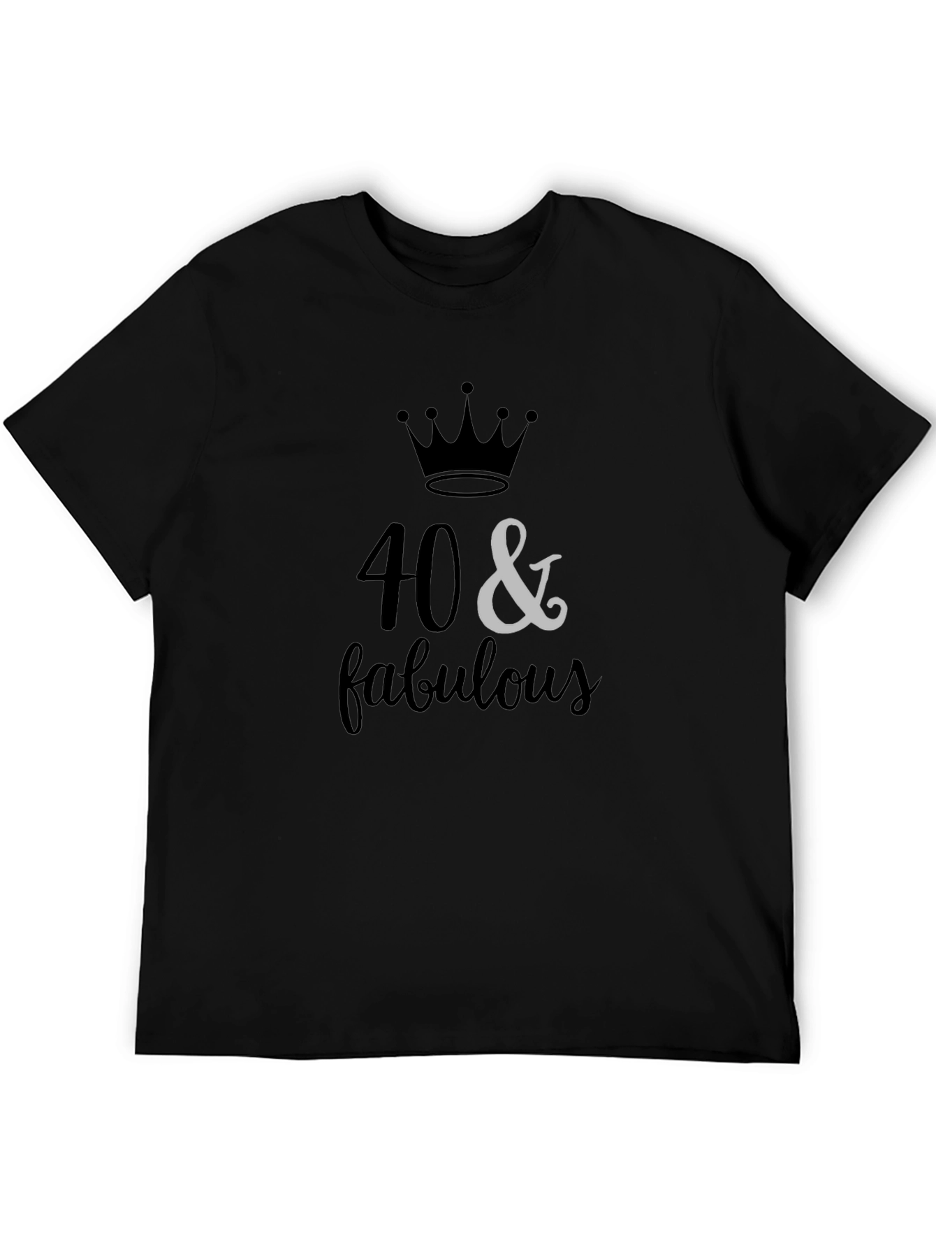 40 & Fabulous Birthday Graphic T-Shirt