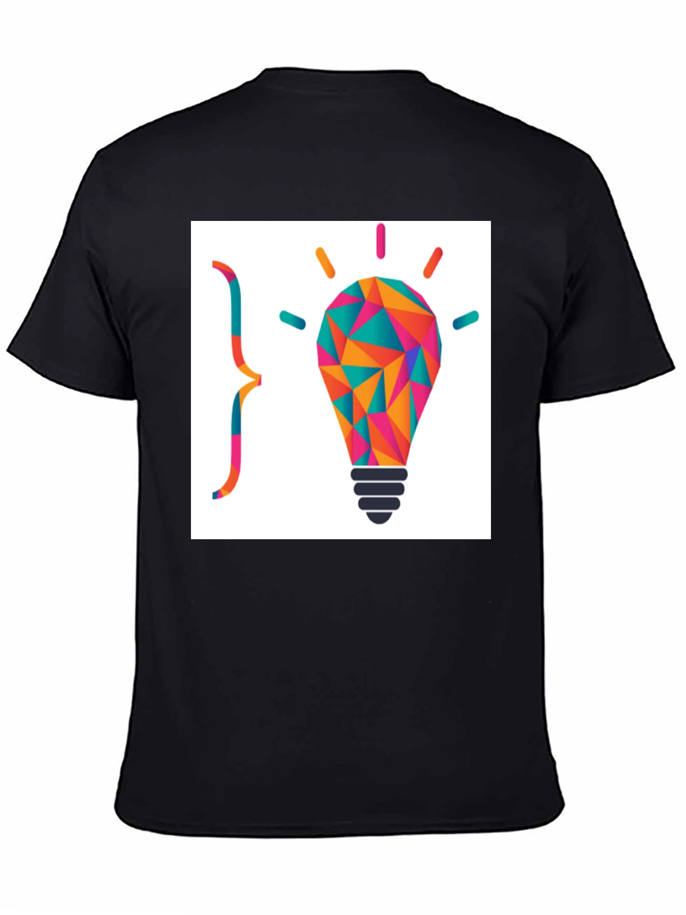 Geometric Lightbulb Graphic Tee