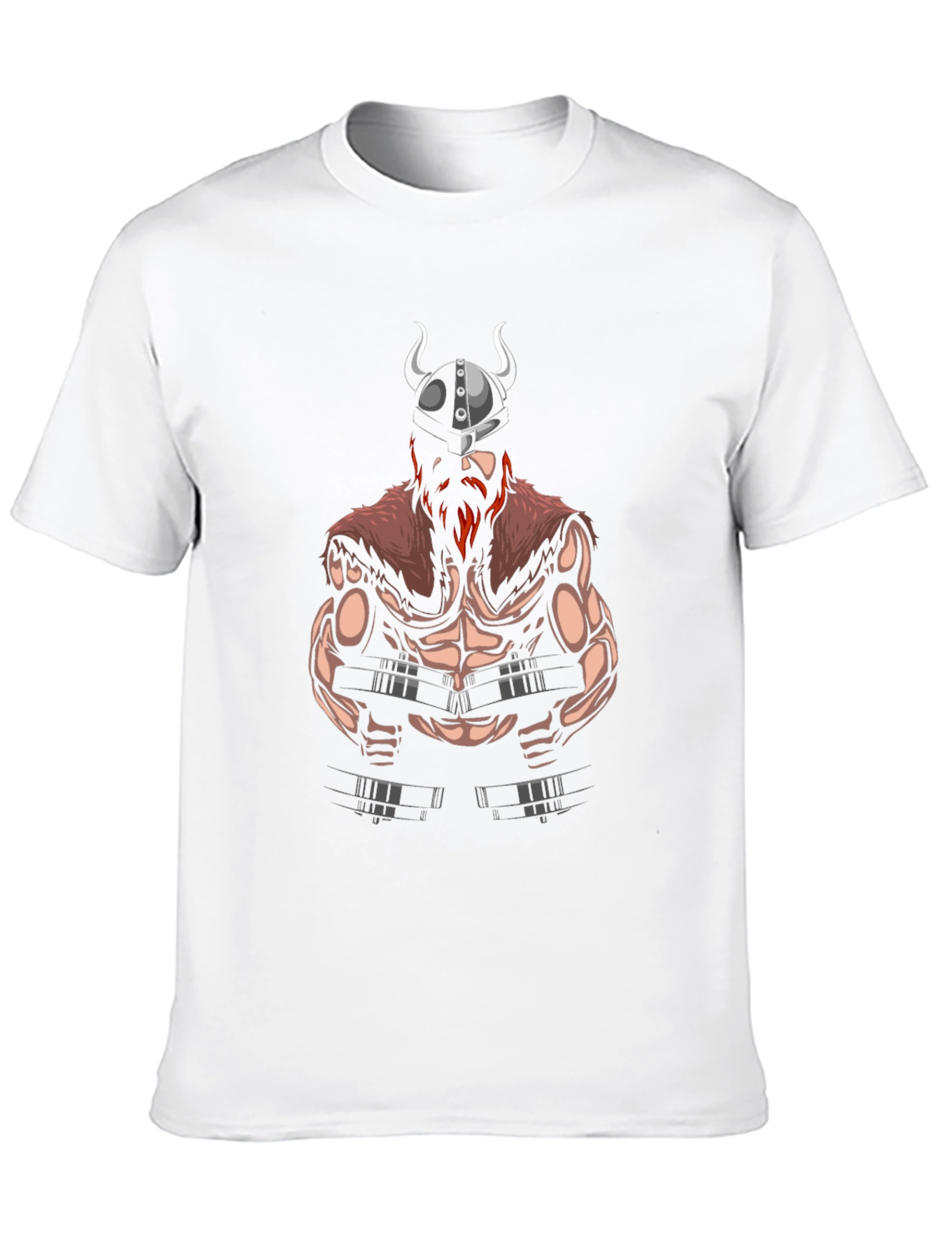 Viking Gym T-Shirt - Black Cotton Graphic Tee