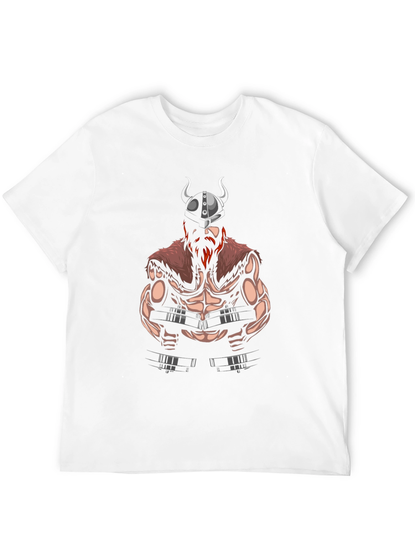 Viking Gym T-Shirt - Black Cotton Graphic Tee
