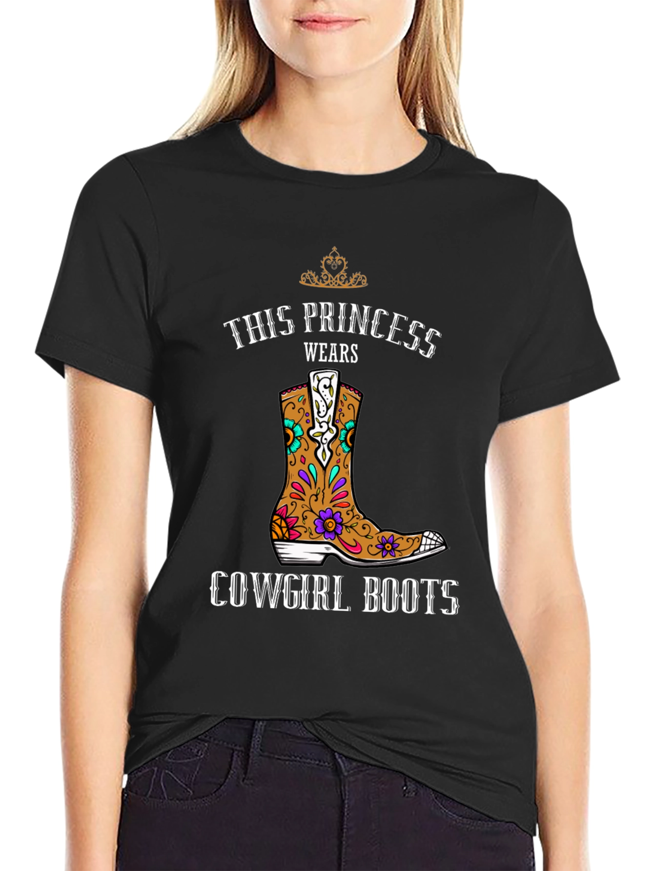 This Princess Wears Cowgirl Boots T-Shirt